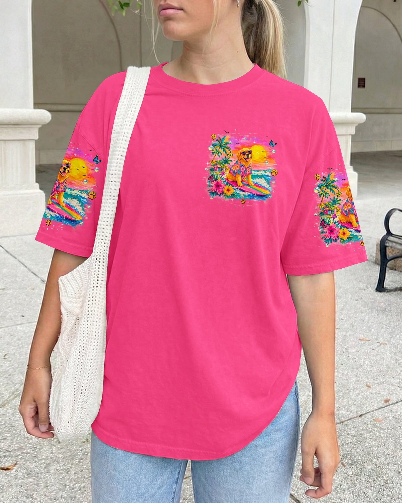 BEACH DAYS & GOLDEN WAVES GOLDEN RETRIEVER ALL OVER PRINT - TLHN2605261
