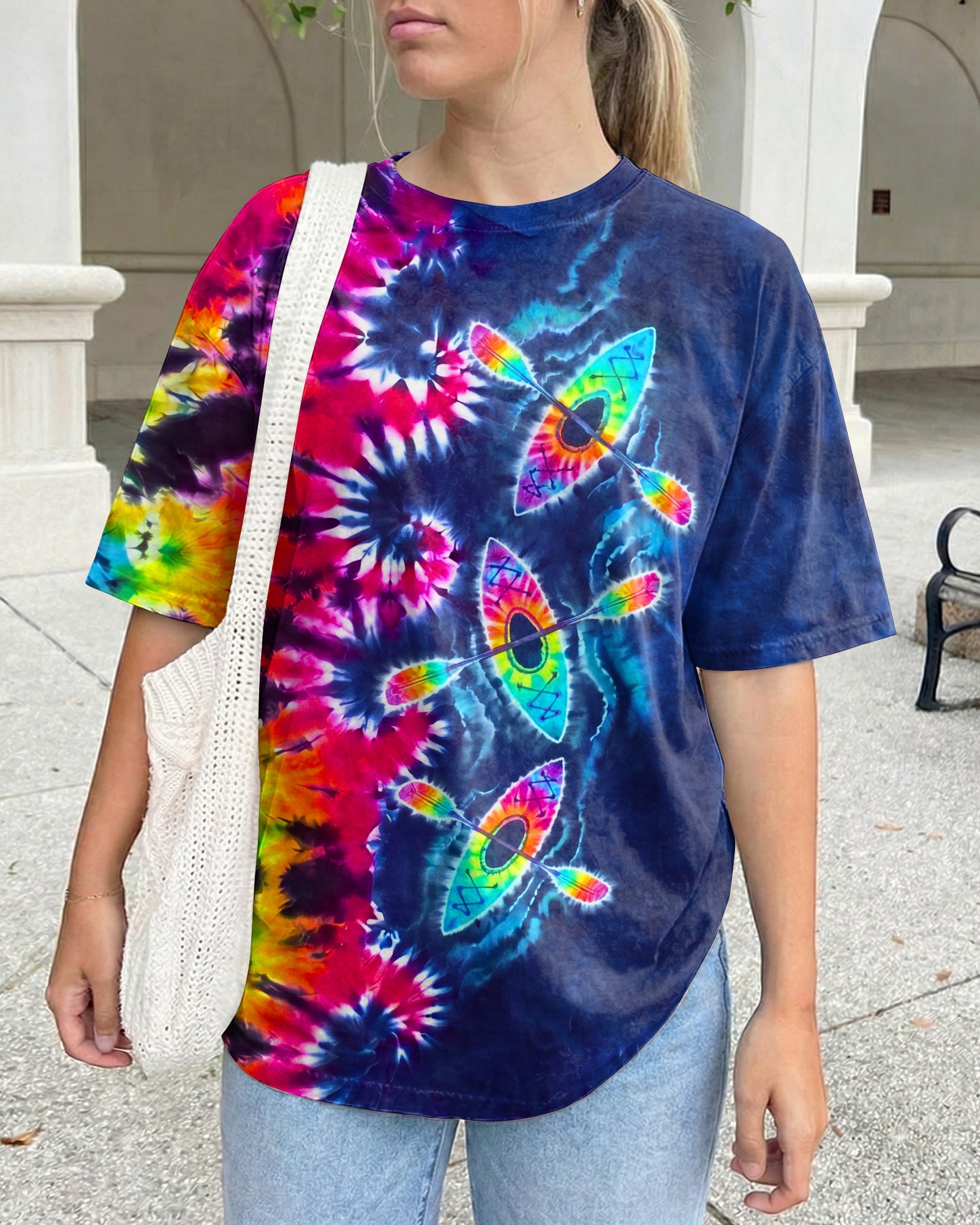 KAYAK WAVES COLORFUL BURST ALL OVER PRINT  - TLNO0607262