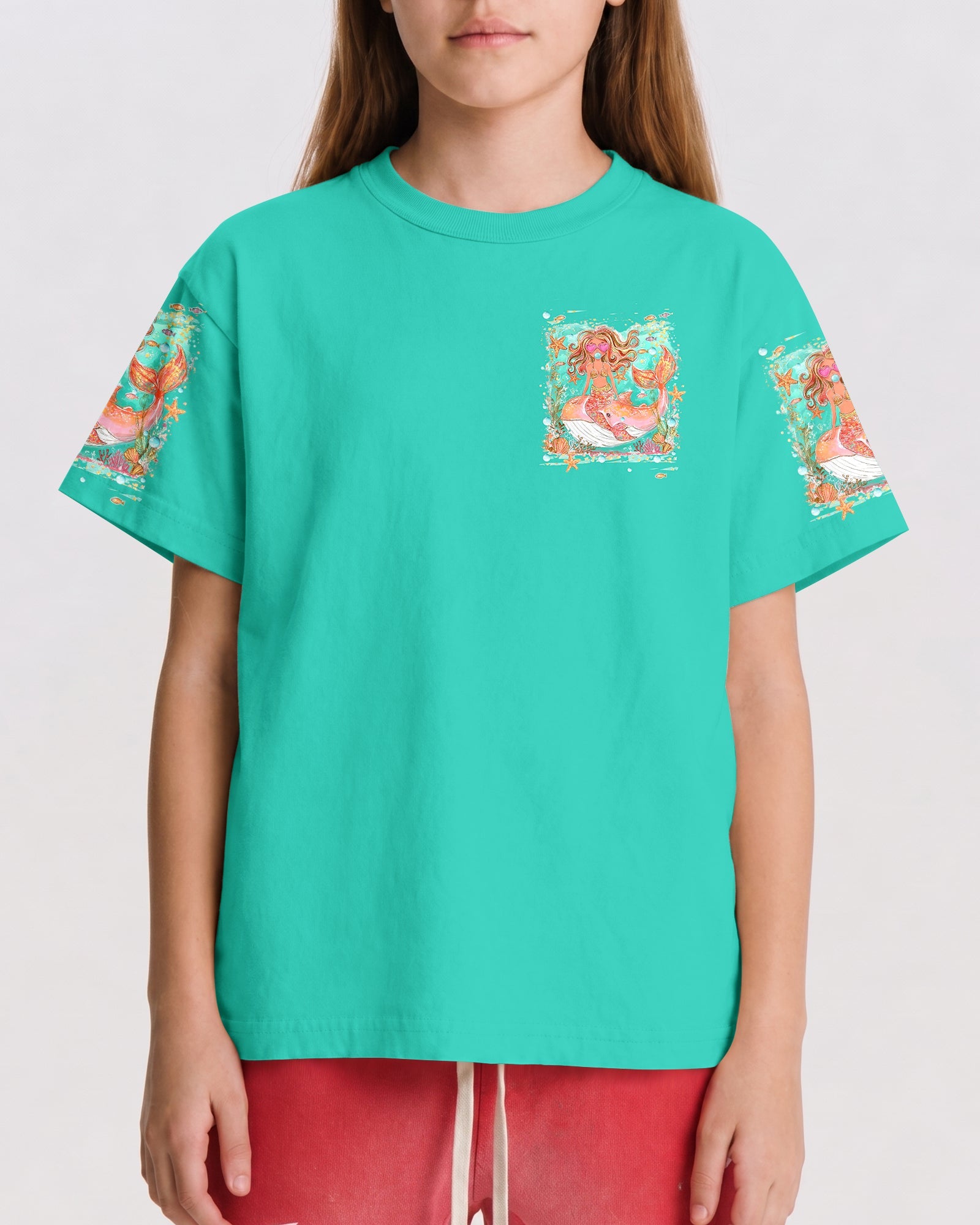 MERMAID KISSES STARFISH WISHES KIDS ALL OVER PRINT - TLHN0806261