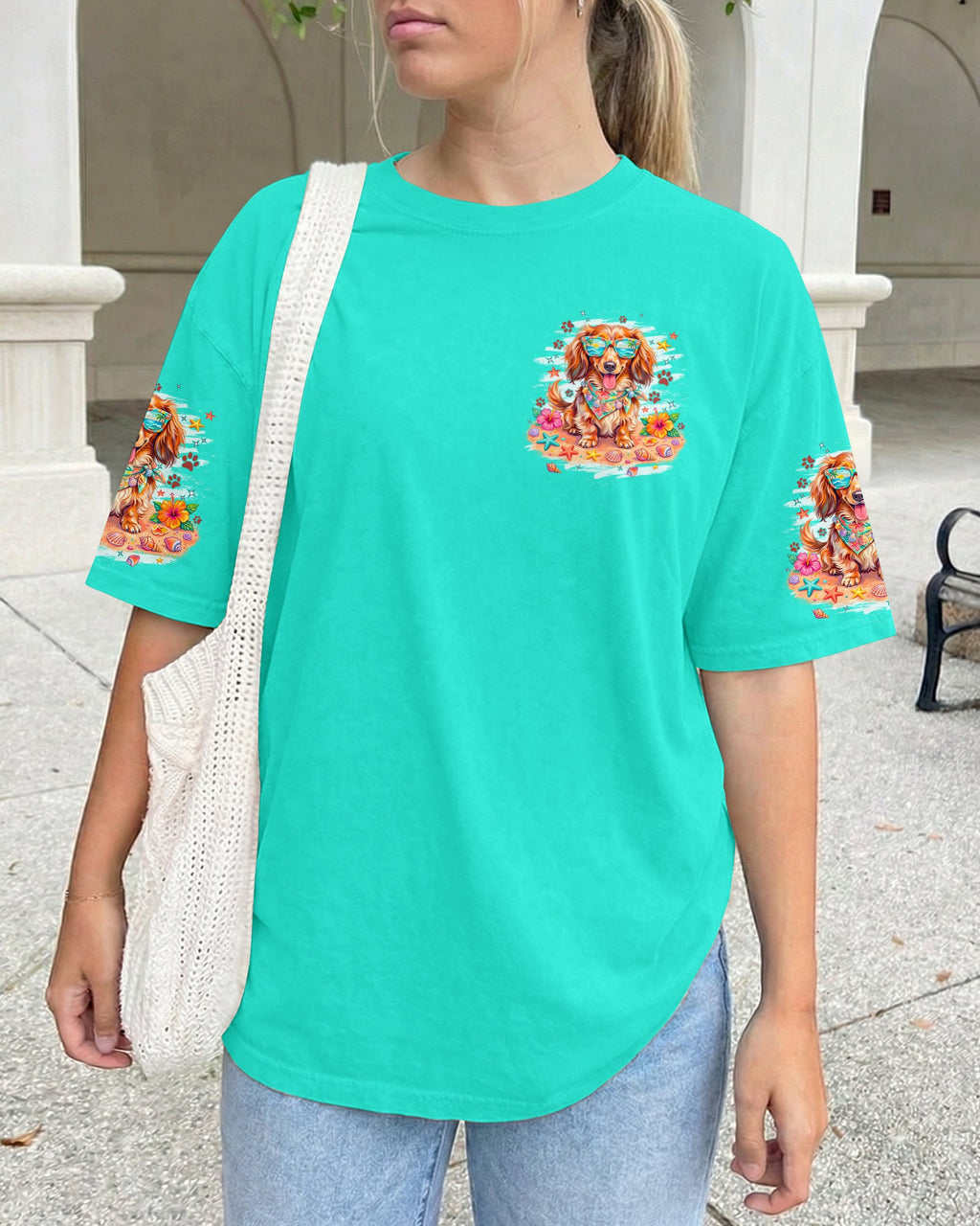 SMELL THE SEA DACHSHUND LONG HAIR DOG ALL OVER PRINT - TYPQ0906263