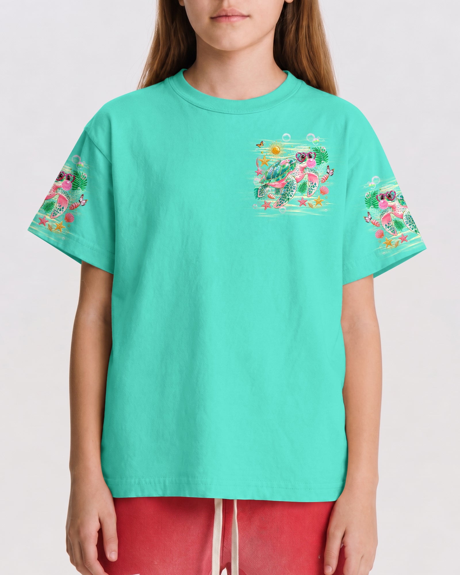 TURTLE KISSES STARFISH WISHES KIDS ALL OVER PRINT - TLHG0906261