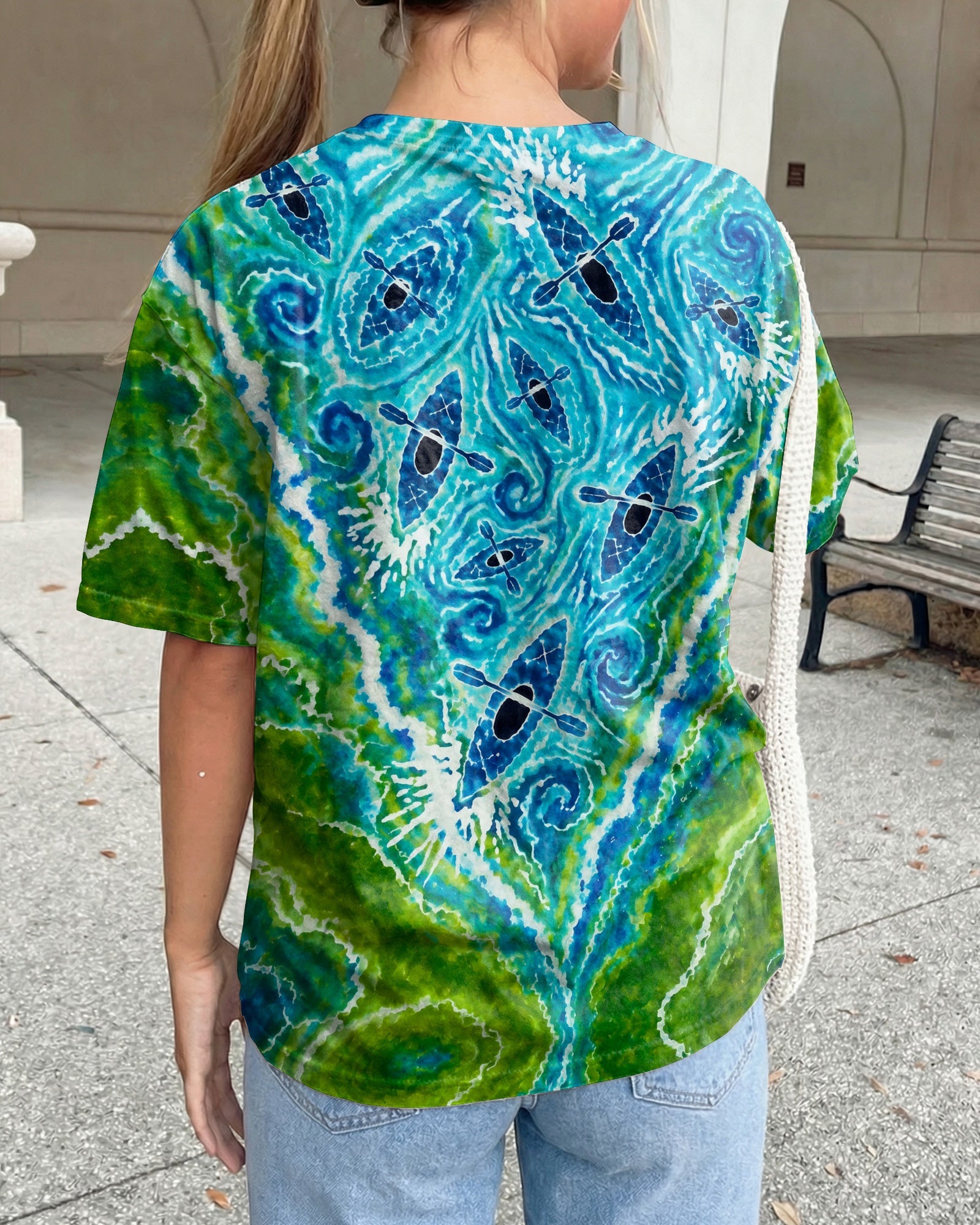 LAKESIDE KAYAK WATER SWIRL ALL OVER PRINT - KMTM1107261