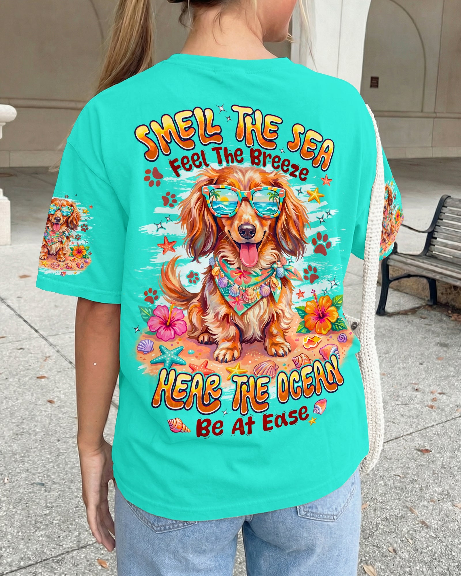 SMELL THE SEA DACHSHUND LONG HAIR DOG ALL OVER PRINT - TYPQ0906263