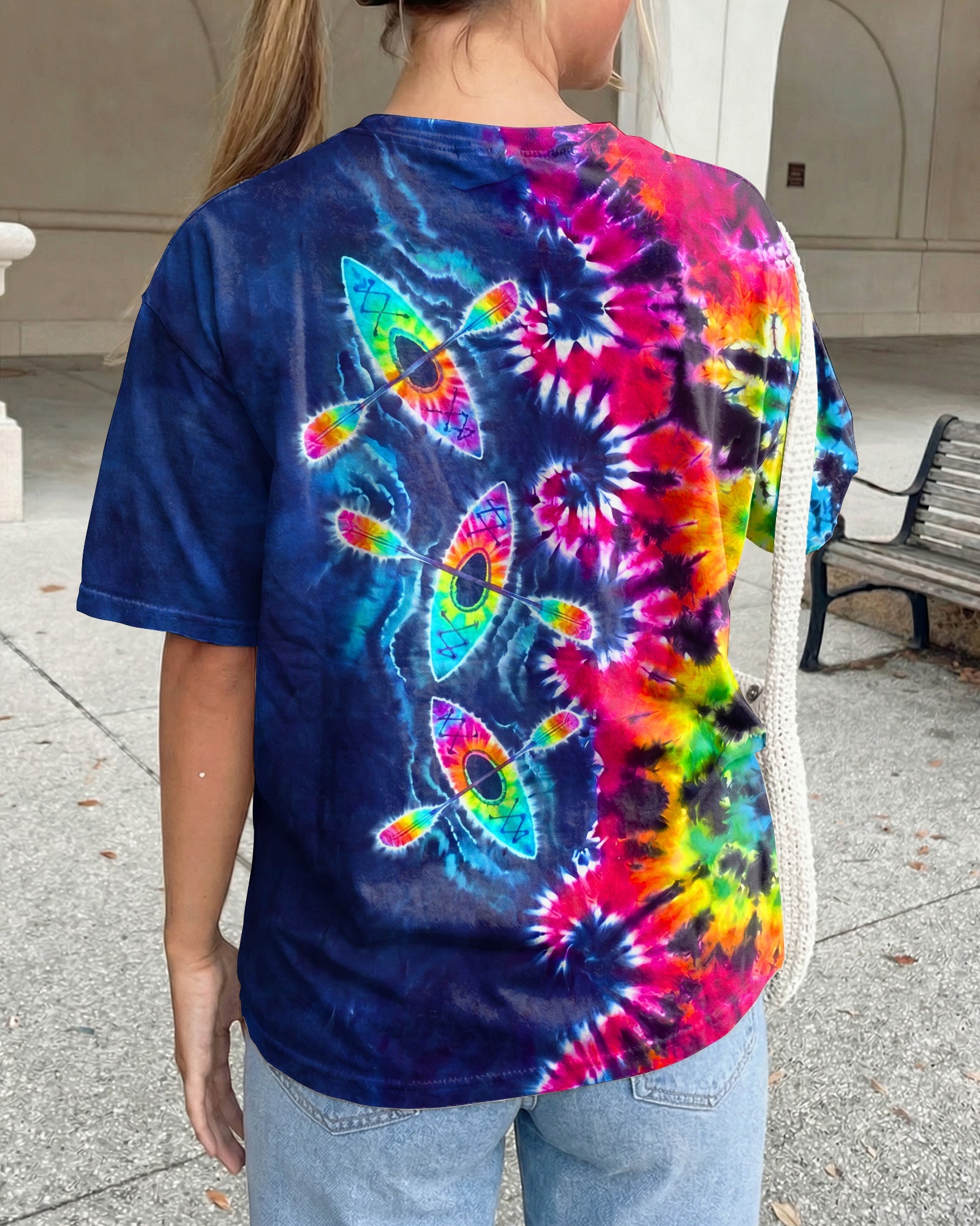 KAYAK WAVES COLORFUL BURST ALL OVER PRINT  - TLNO0607262
