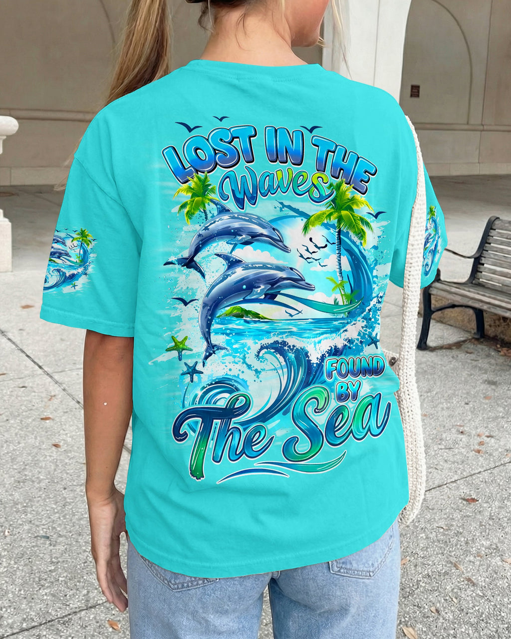LOST IN THE WAVES FOUND BY THE SEA ALL OVER PRINT - TYQY2705262