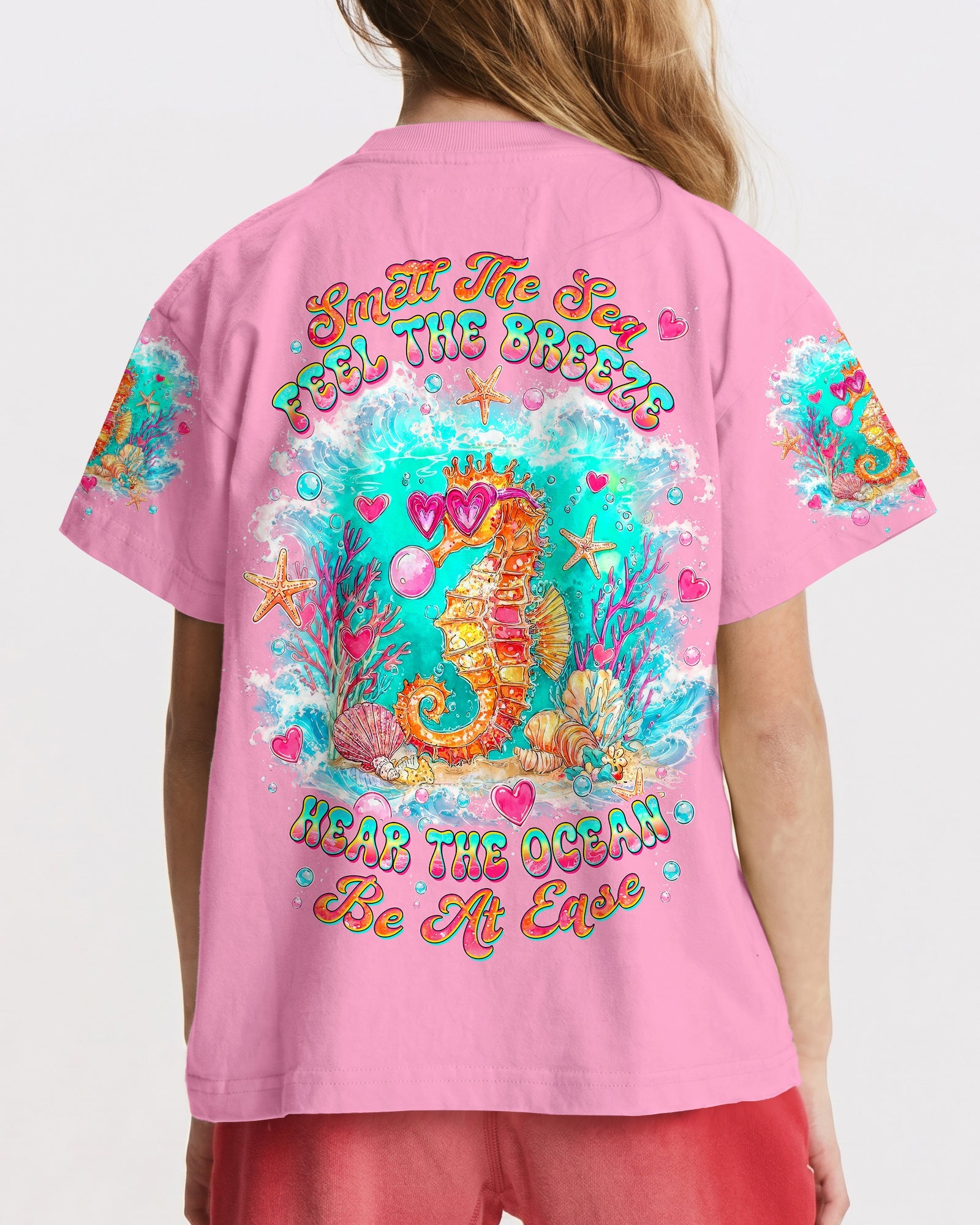 SMELL THE SEA FEEL THE BREEZE SEAHORSE KIDS ALL OVER PRINT - TLTW0806263