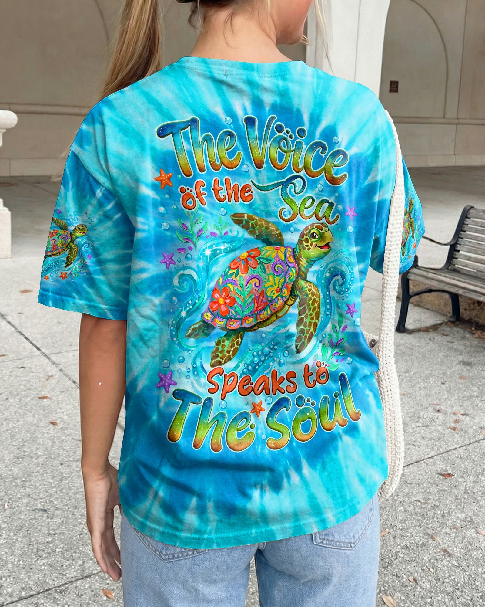 THE VOICE OF THE SEA SPEAKS TO THE SOUL TURTLE ALL OVER PRINT - TYQY2404263