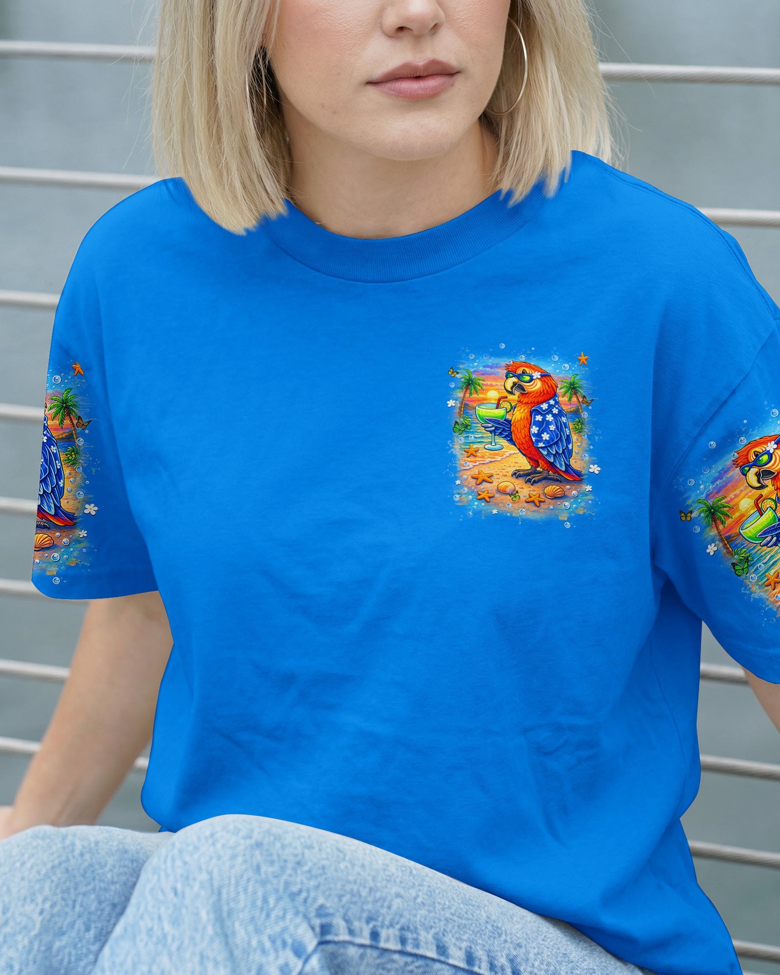 POLLY WANTS A COCKTAIL PARROT ALL OVER PRINT  - TLHN1504261
