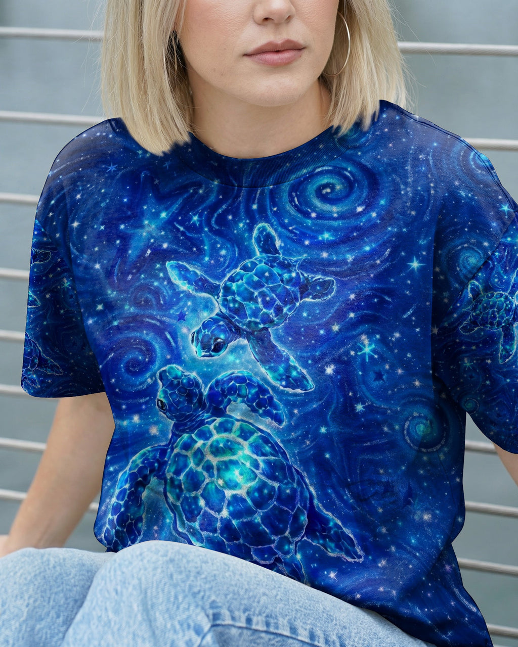 SALTWATER HEALS EVERYTHING TURTLE ALL OVER PRINT  - TLNO1504261