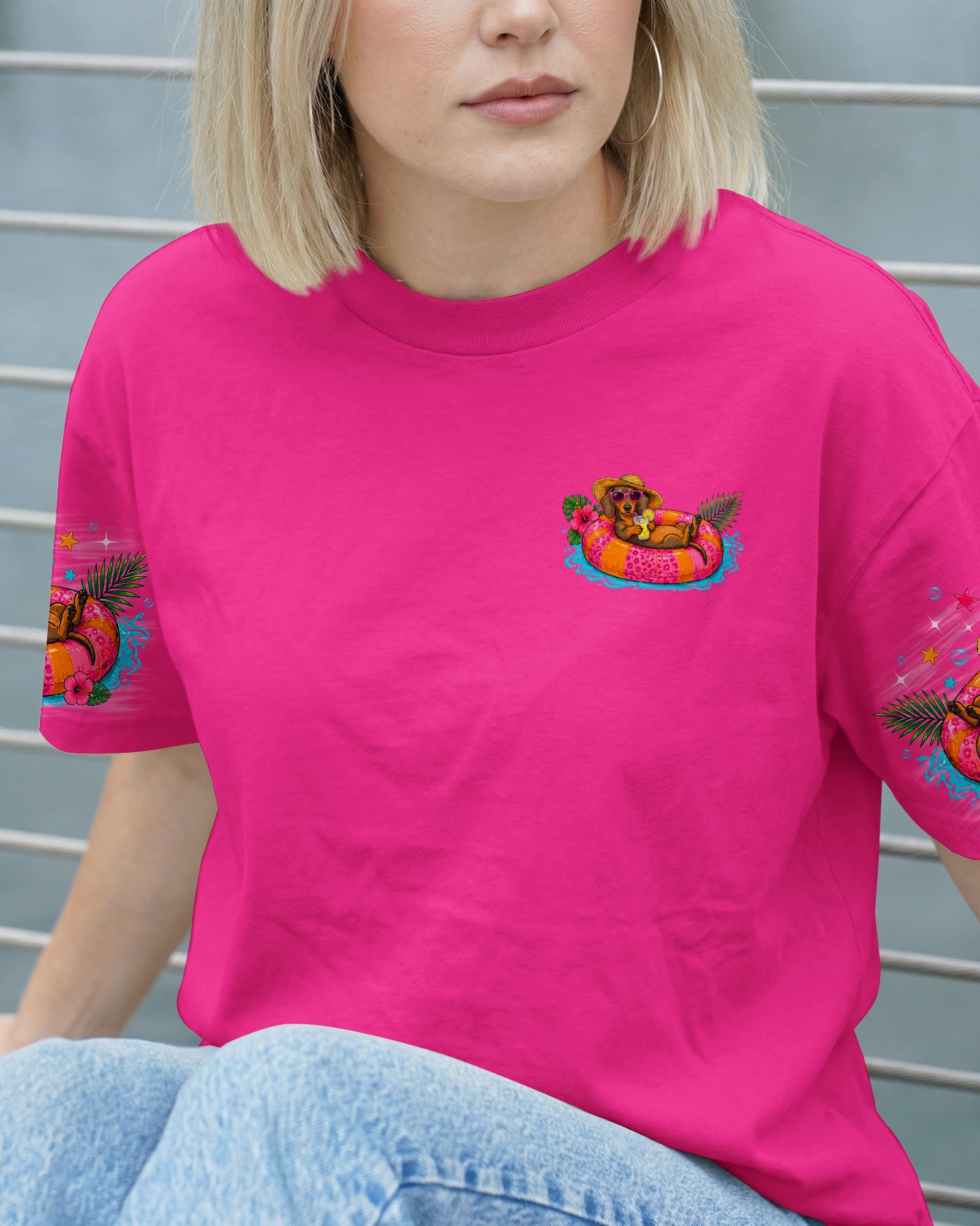 HOTTER THAN A HOOCHIE COOCHIE DACHSHUND DOG ALL OVER PRINT - TLNO1805262