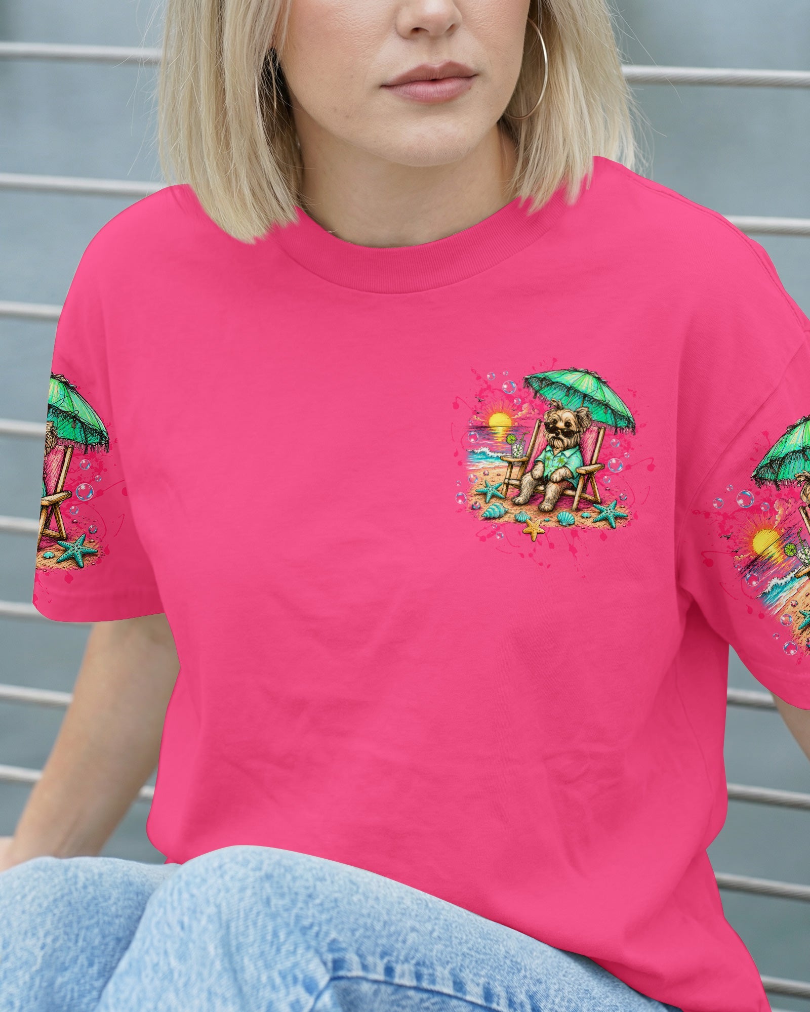 SANDY PAWS SUNKISSED NOSE YORKIE DOG ALL OVER PRINT - TLTW2205264