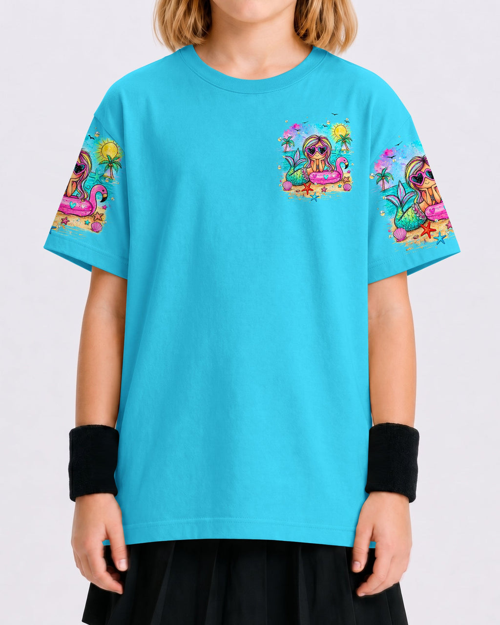 MERMAID KISSES STARFISH WISHES KIDS ALL OVER PRINT  - TLHN2505261