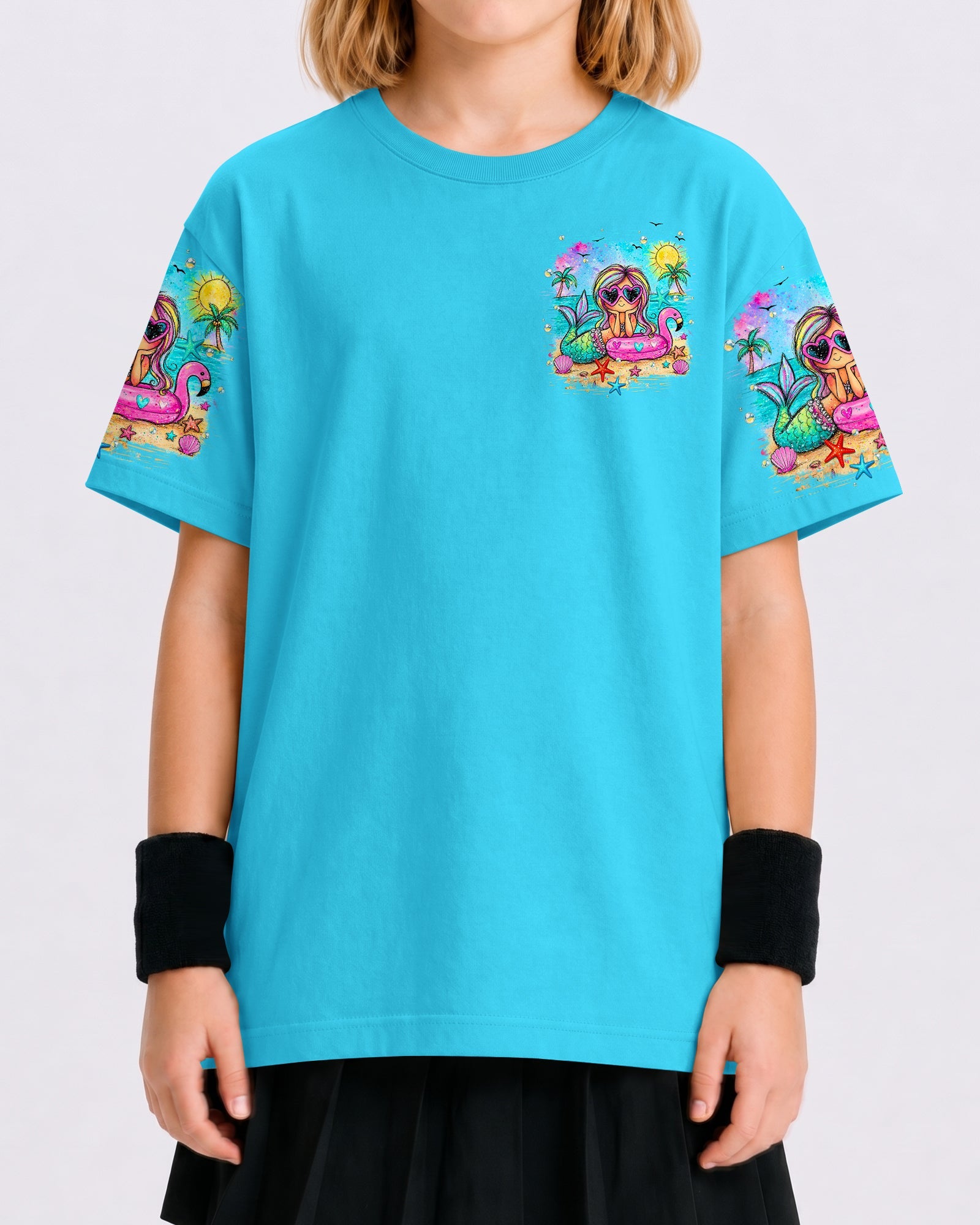 MERMAID KISSES STARFISH WISHES KIDS ALL OVER PRINT  - TLHN2505261