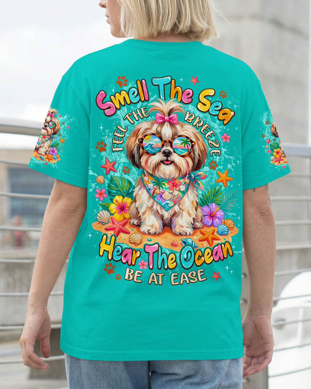 SMELL THE SEA SHIH TZU DOG ALL OVER PRINT - TYPQ2005263