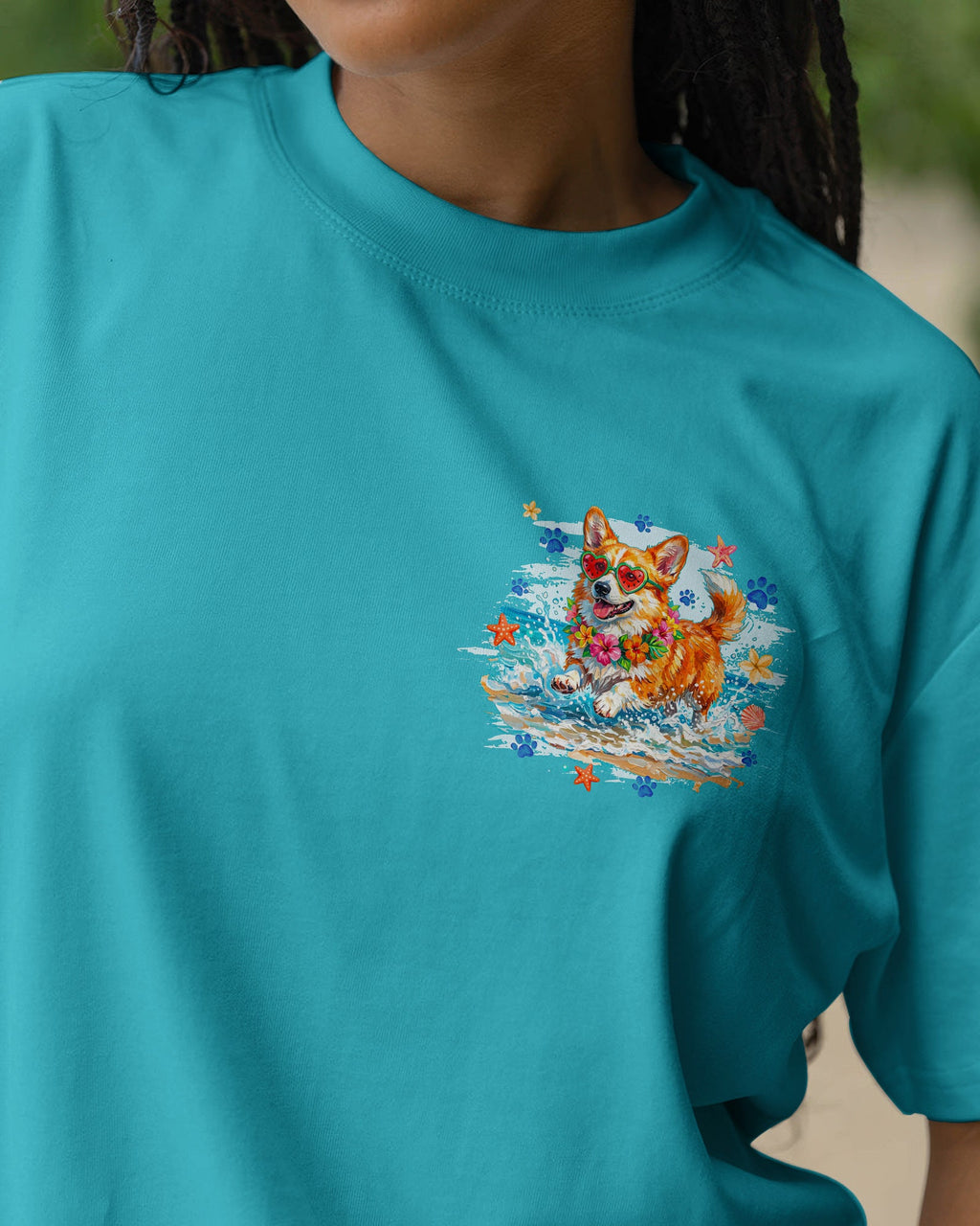 HAPPY AND SALTY CORGI DOG ALL OVER PRINT - TYQY2205261
