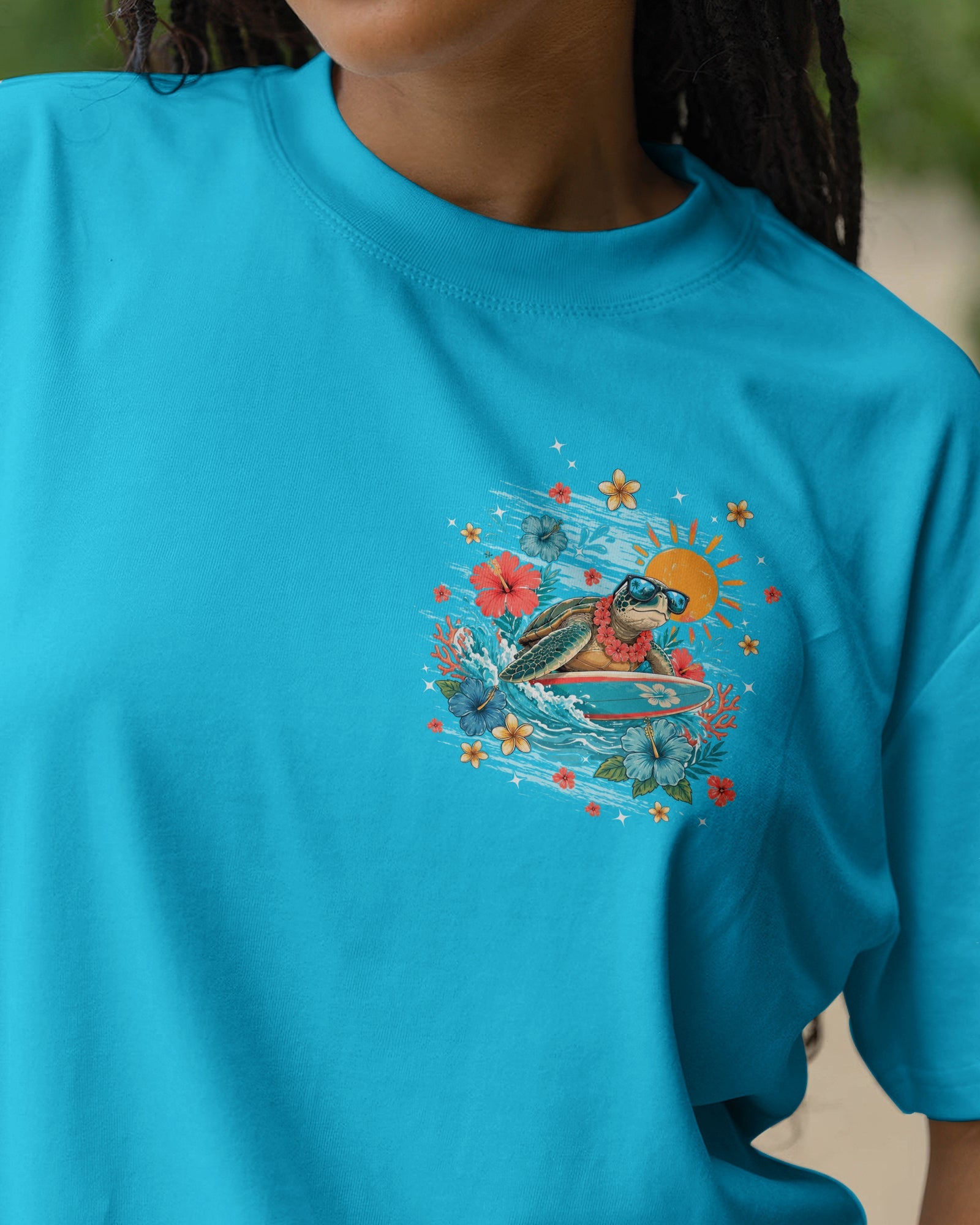 I WAS MADE FOR SUNNY DAYS TURTLE ALL OVER PRINT - TYPQ1506262