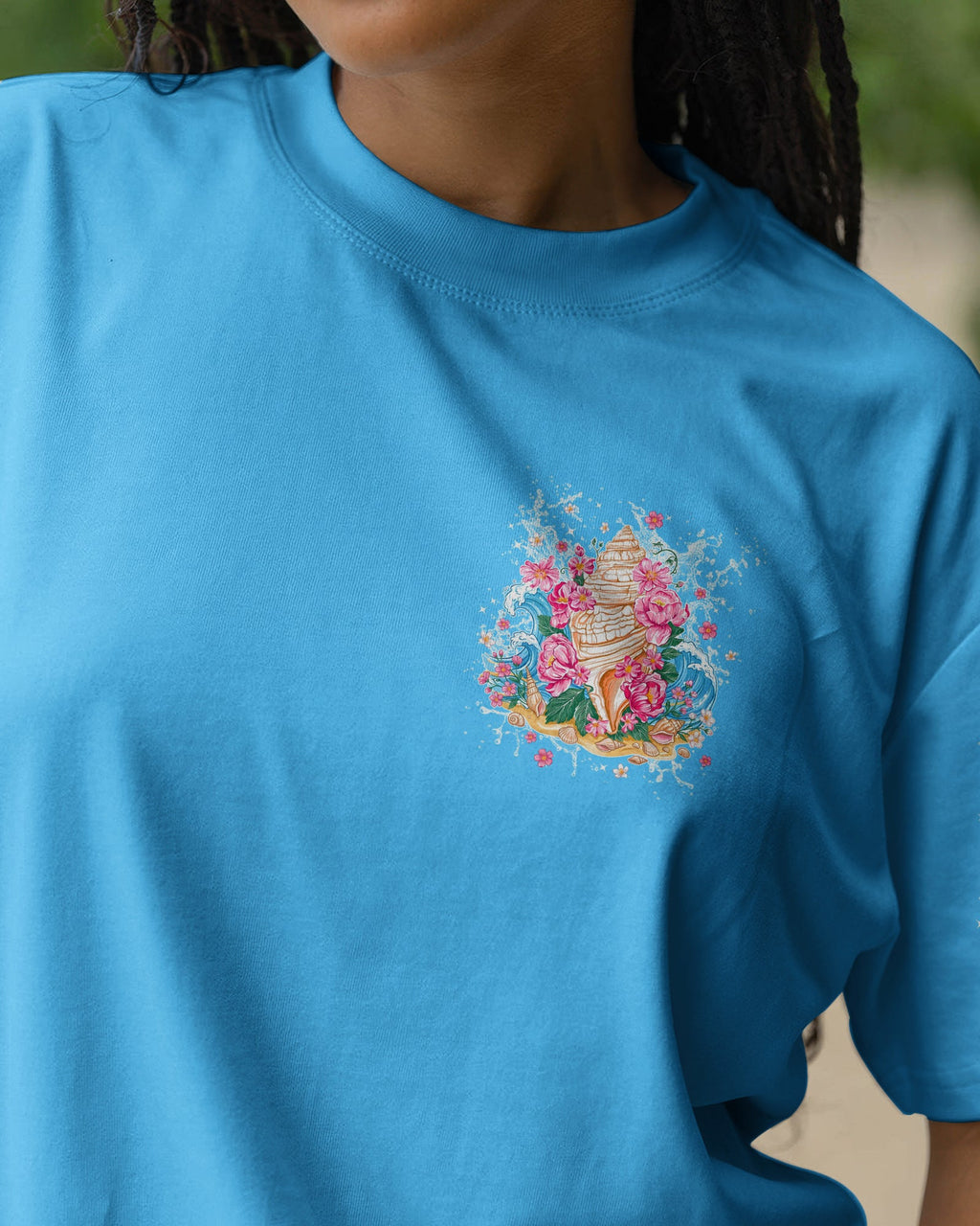 SMELL THE SEA FEEL THE BREEZE SEASHELL ALL OVER PRINT - TYPQ0806261