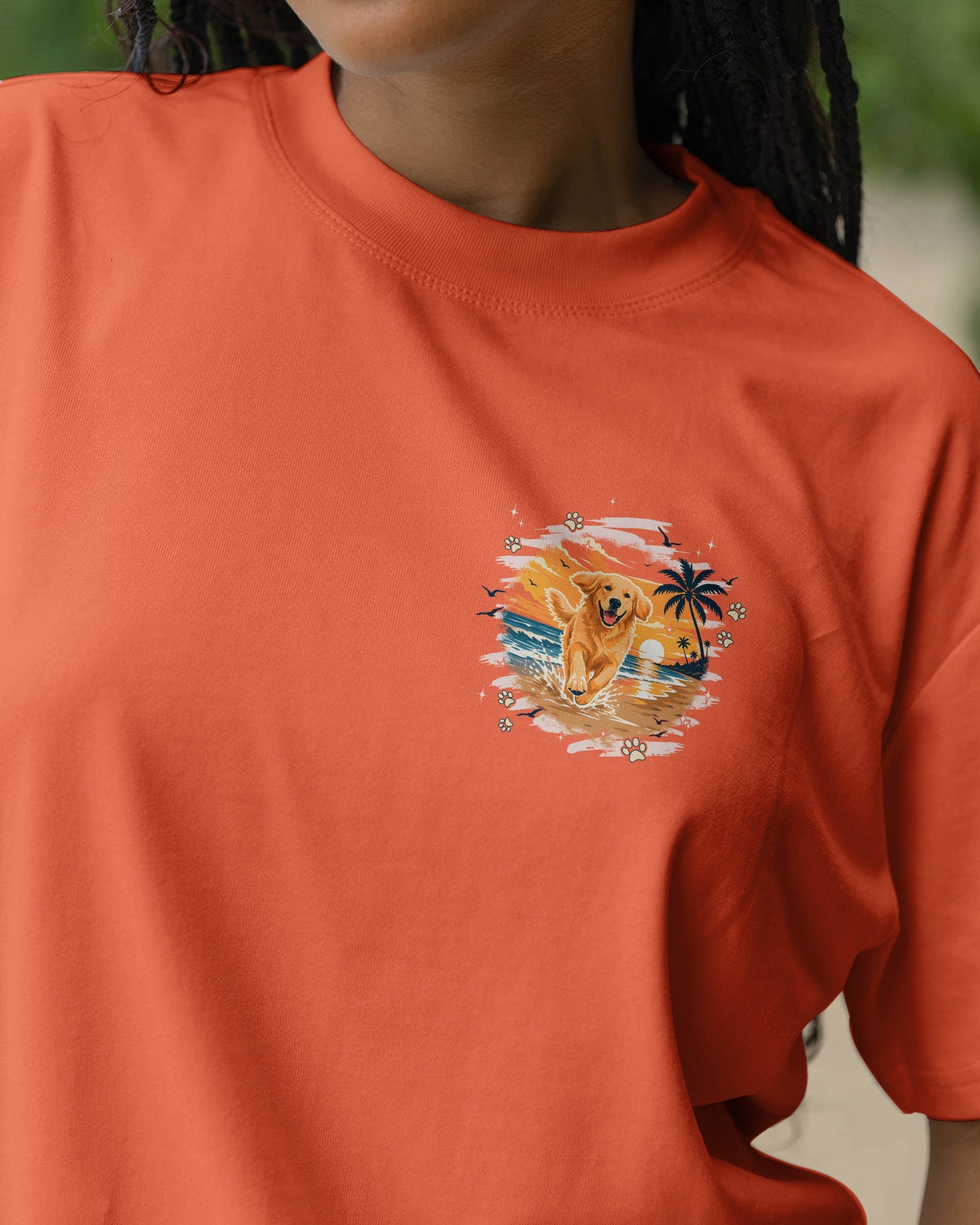 SMELL THE SEA GOLDEN RETRIEVER BEACH DOG ALL OVER PRINT - TYPQ1806261
