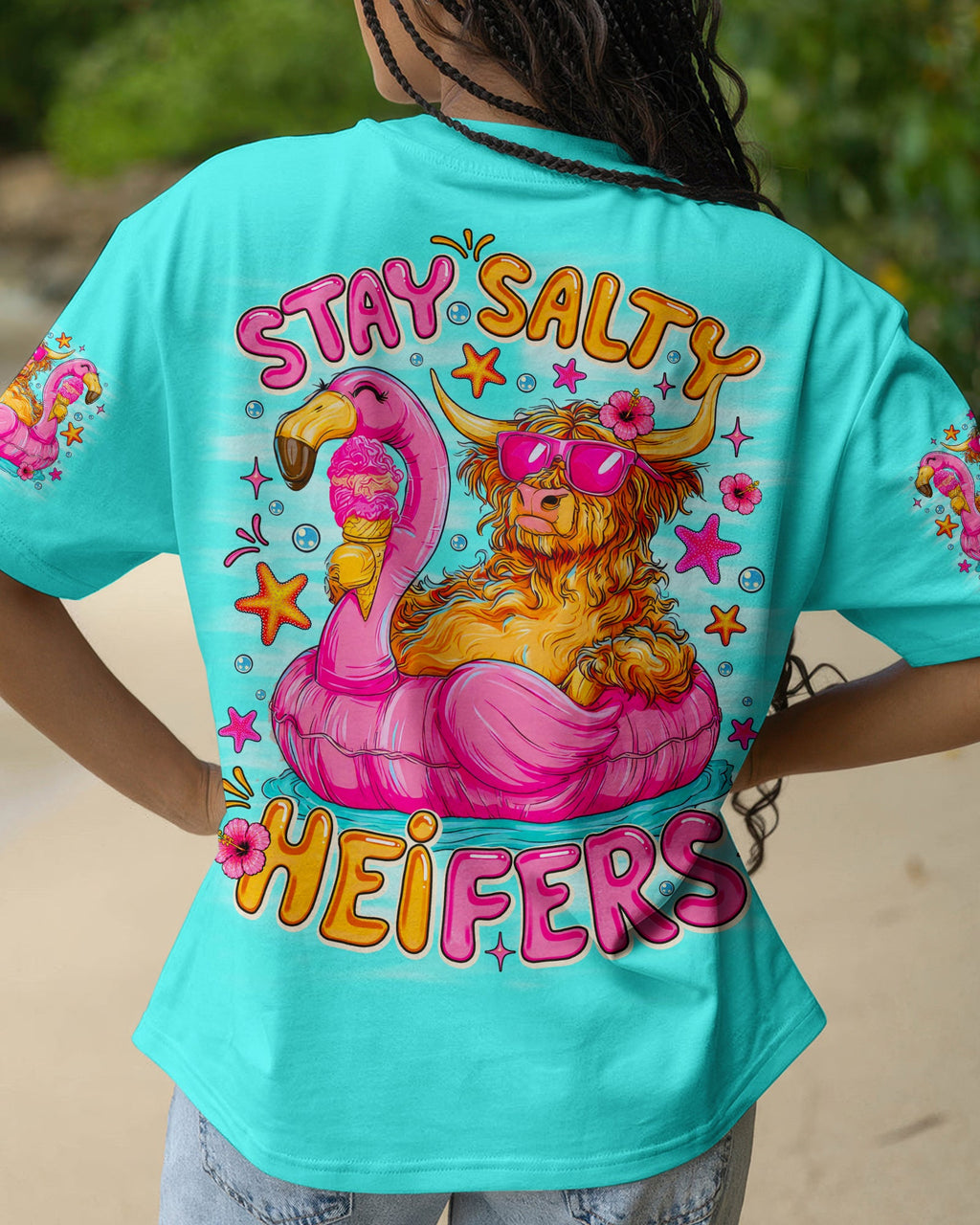 STAY SALTY HEIFERS COW BEACH ALL OVER PRINT - TLNO2705261