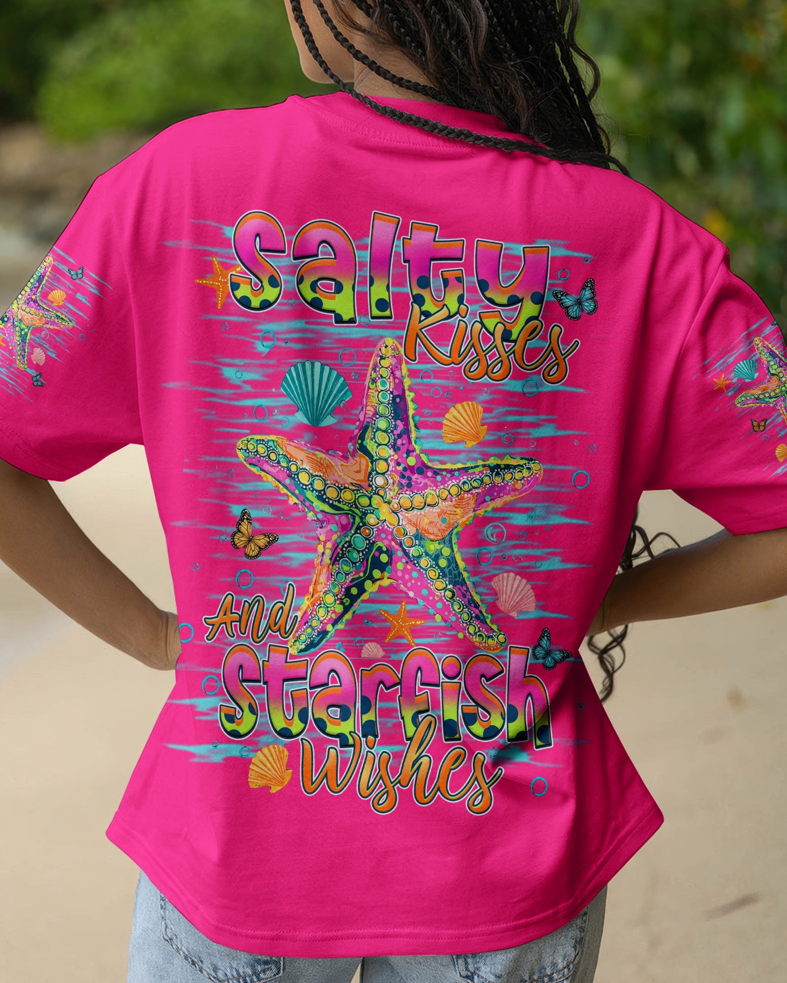 SALTY KISSES AND STARFISH WISHES ALL OVER PRINT - TLHN1307261