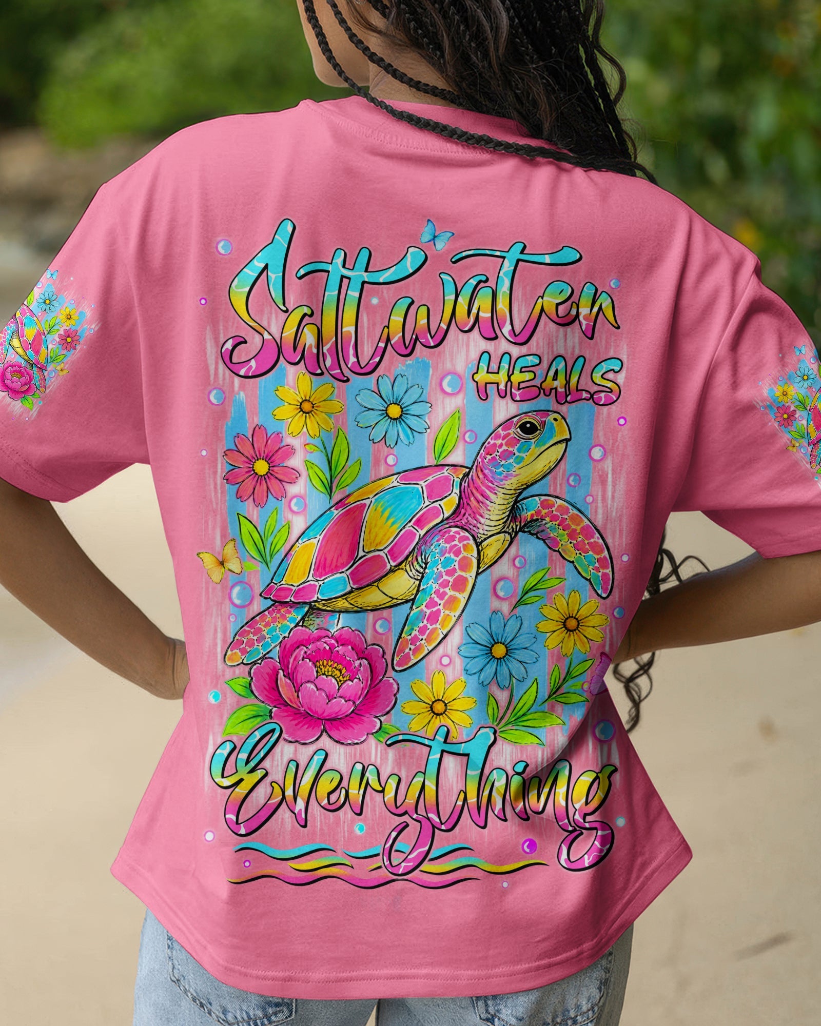 SALTWATER HEALS EVERYTHING TURTLE ALL OVER PRINT - TYLN2505262