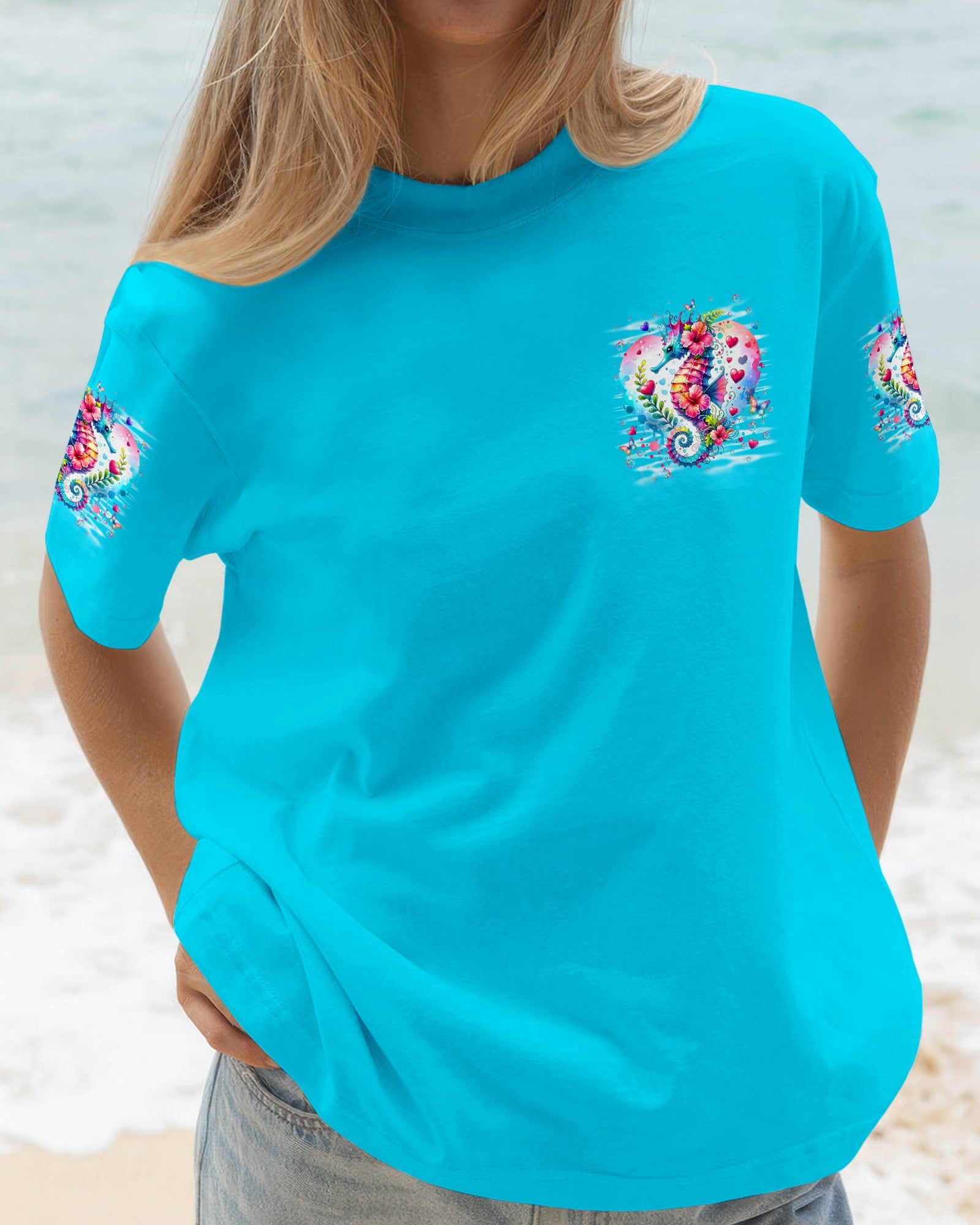 SALTWATER HEALS EVERYTHING SEAHORSE ALL OVER PRINT - TYLN1505262