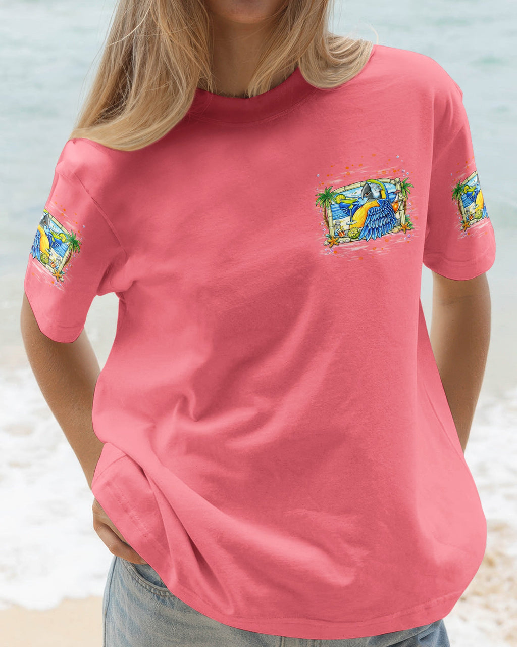 POLLY WANTS A COCKTAIL PARROT ALL OVER PRINT  - TLNT1404262