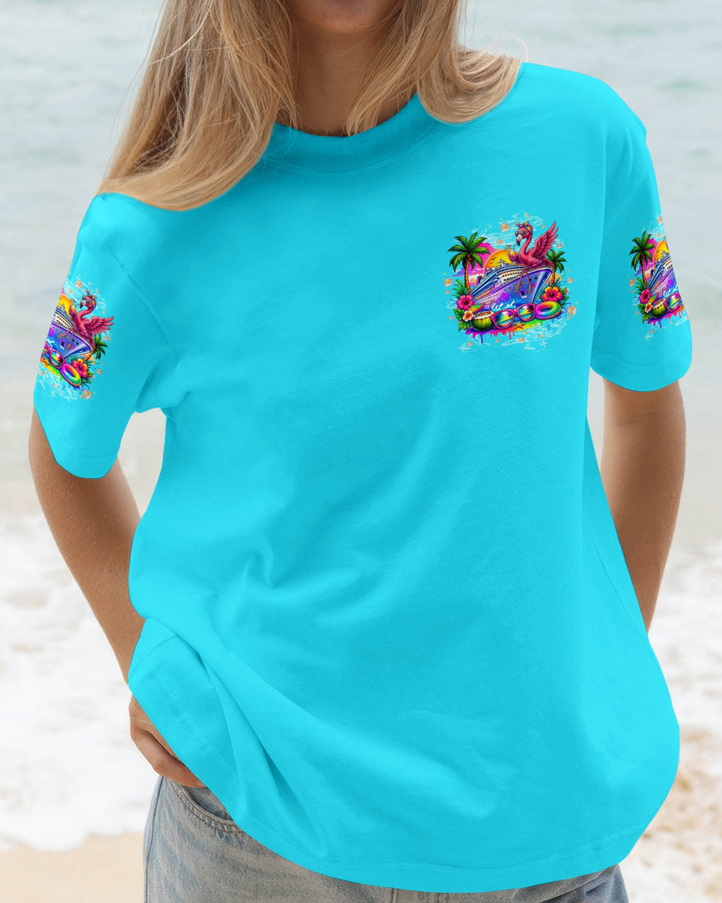 ON CRUISE MODE FLAMINGO ALL OVER PRINT - TLTW1607262