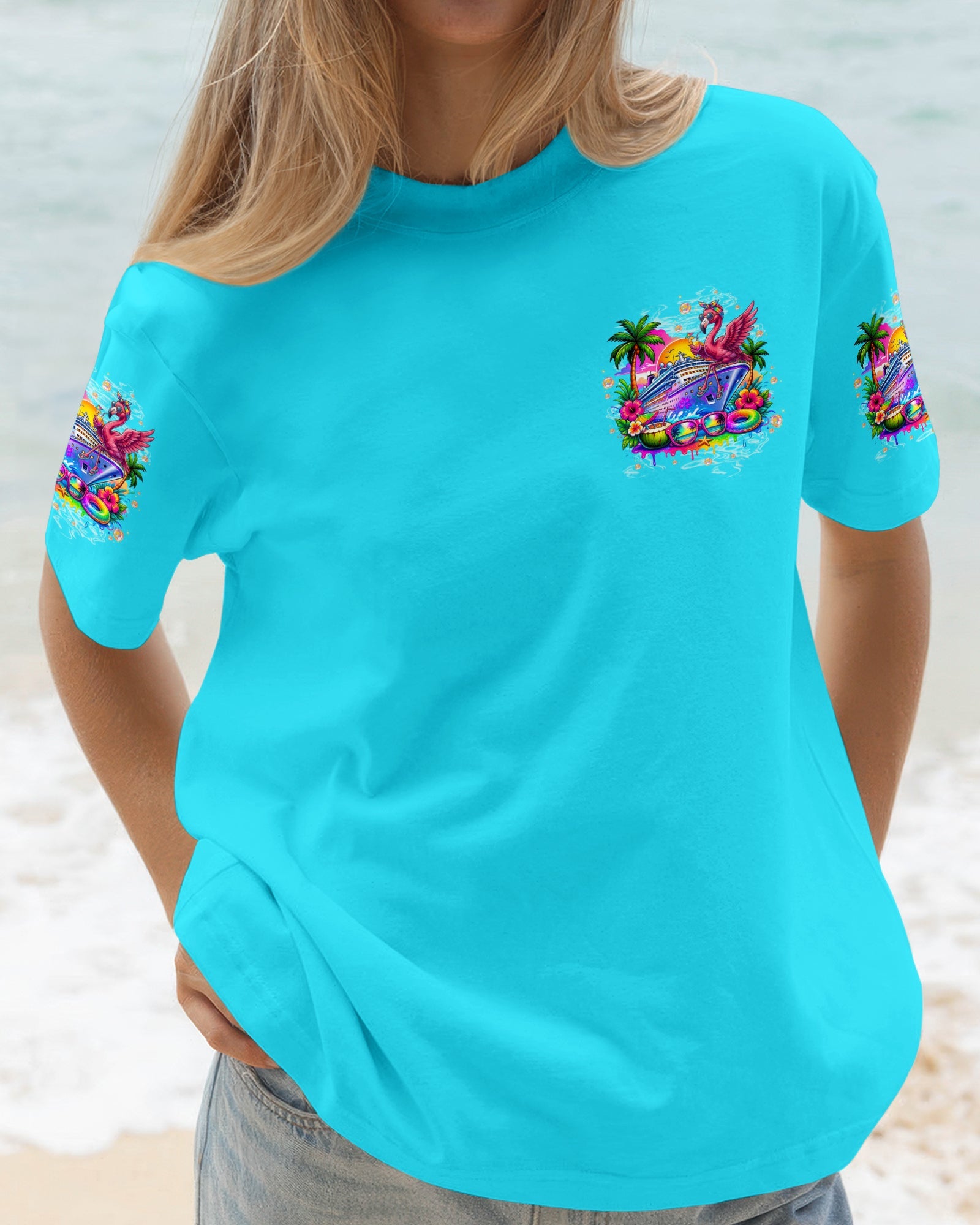 ON CRUISE MODE FLAMINGO ALL OVER PRINT - TLTW1607262