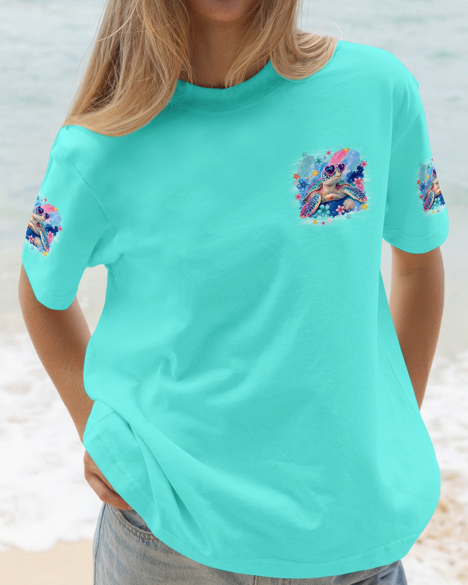 SMELL THE SEA TURTLE ALL OVER PRINT - TYQY1806262