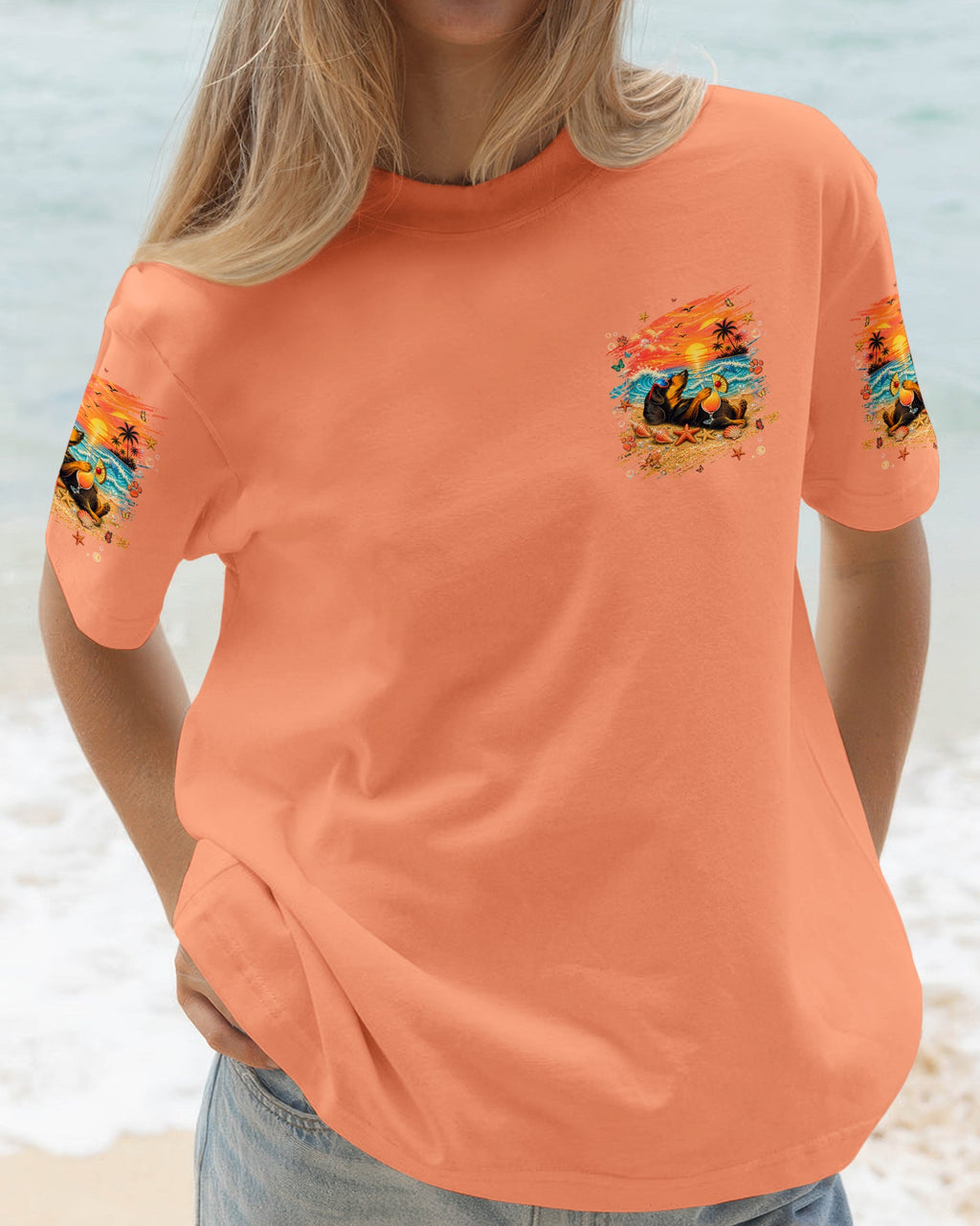 SMELL THE SEA FEEL THE BREEZE DACHSHUND DOG ALL OVER PRINT  - TLNT0506263