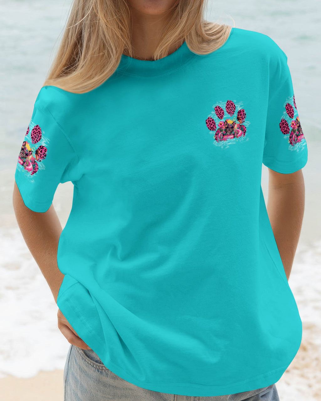 SANDY PAWS & SALTY KISES FRENCH BULLDOG ALL OVER PRINT - TLTW0605263