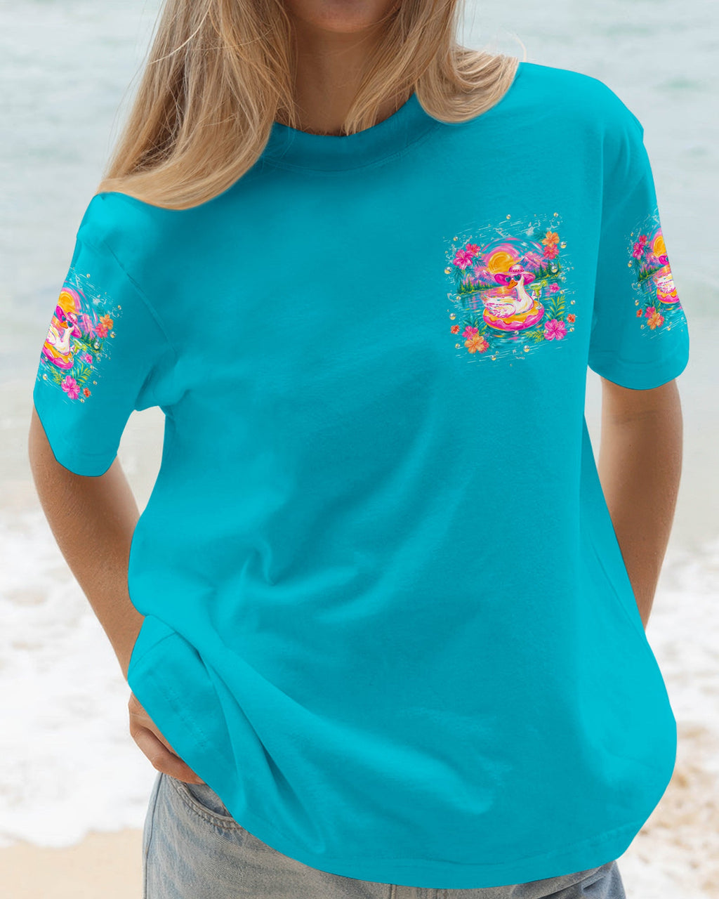LIVING ON LAKE TIME GOOSE ALL OVER PRINT   - TLHN2205263