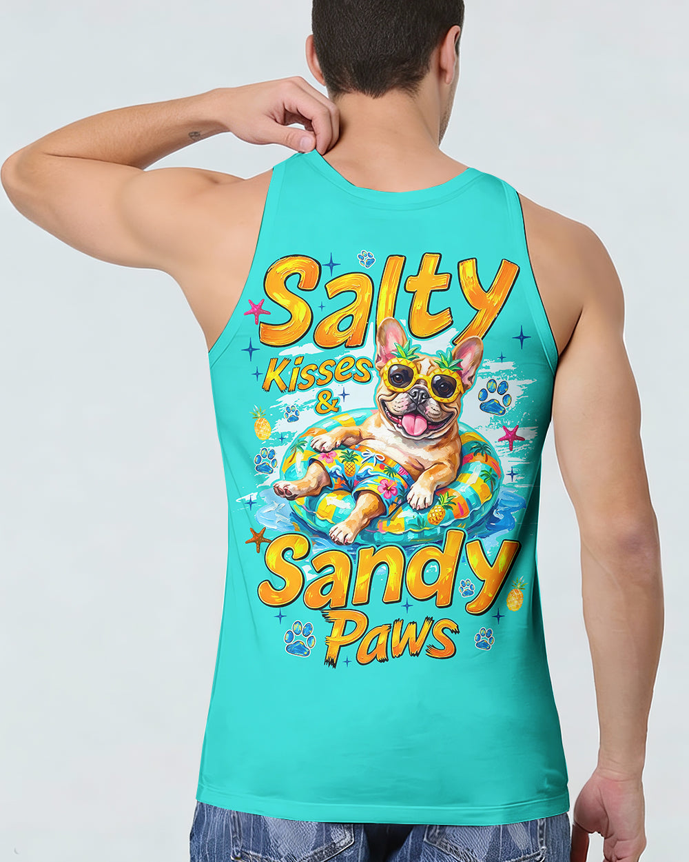 SALTY KISSES AND SANDY PAWS FRENCH BULLDOG ALL OVER PRINT - TYQY2905262