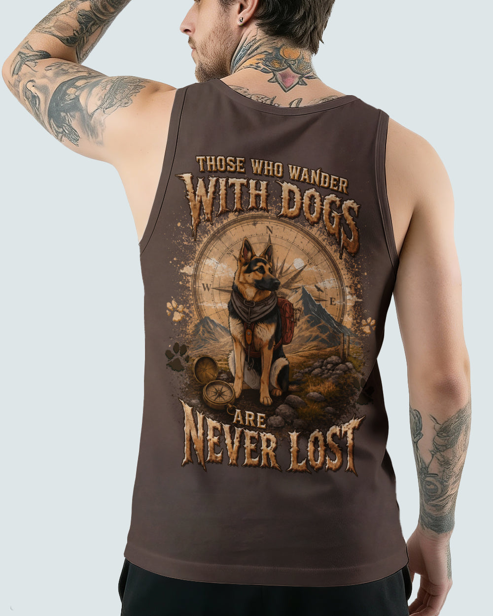 THOSE WHO WANDER WITH DOGS GERMAN SHEPHERD DOG ALL OVER PRINT - TLTW0506261