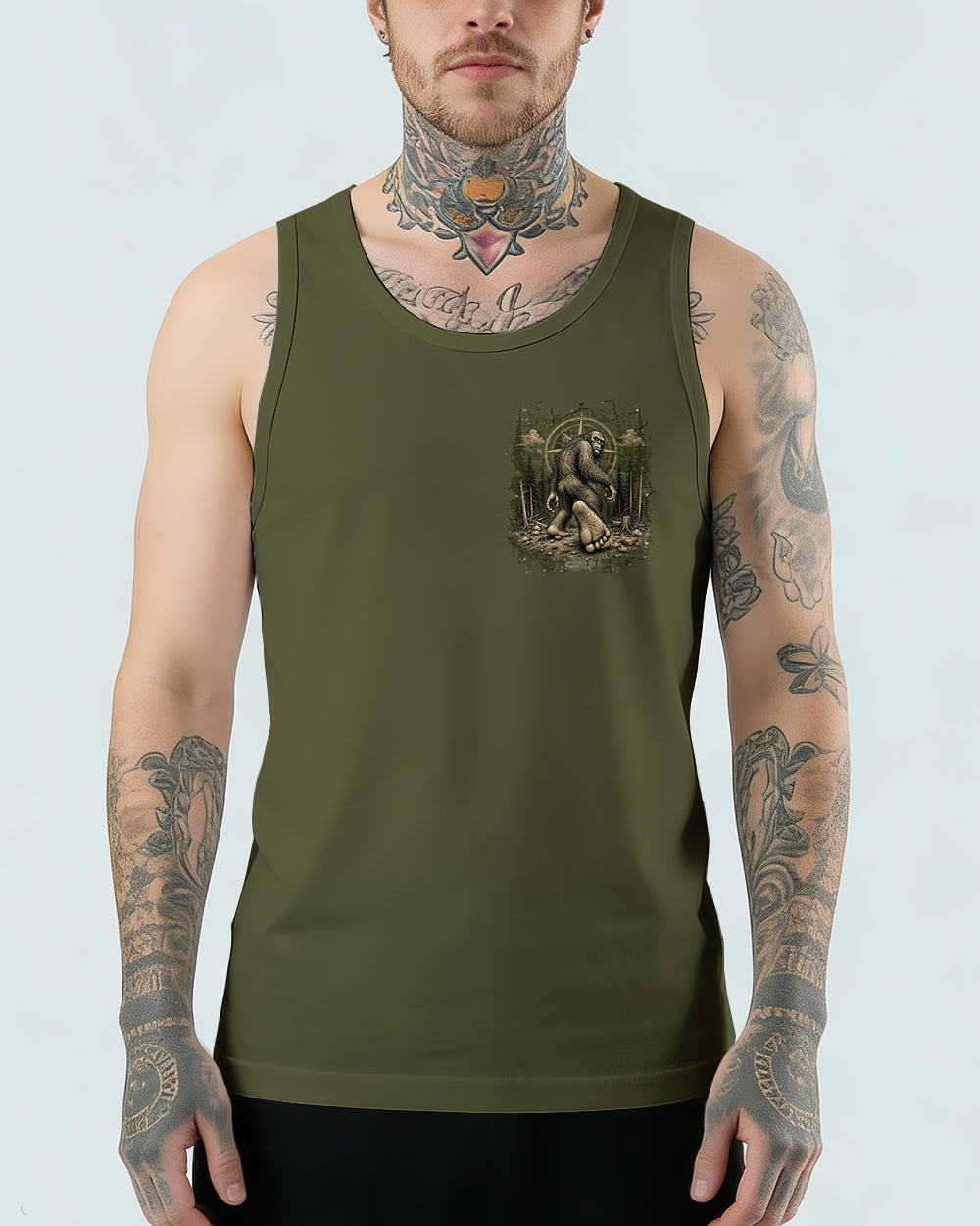 NOT ALL WHO WANDER ARE LOST BIGFOOT ALL OVER PRINT  - TLHN2905261
