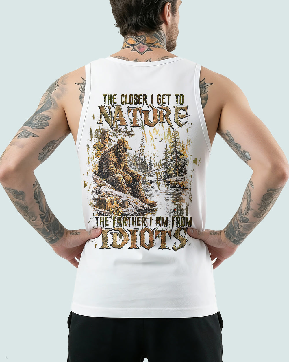 THE CLOSER I GET TO NATURE BIGFOOT ALL OVER PRINT - TLHG0506263