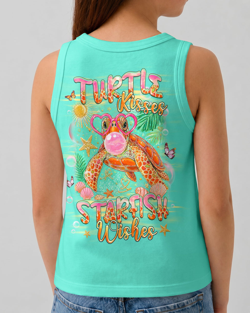 TURTLE KISSES STARFISH WISHES KIDS ALL OVER PRINT - TLHG2605261