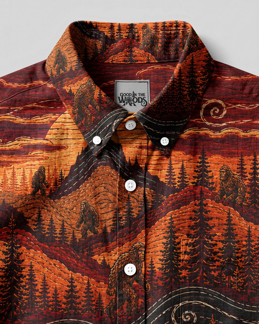 BIGFOOT MOUNTAIN VINTAGE BUTTON-DOWN COLLAR SHIRT  - TLHN0206262