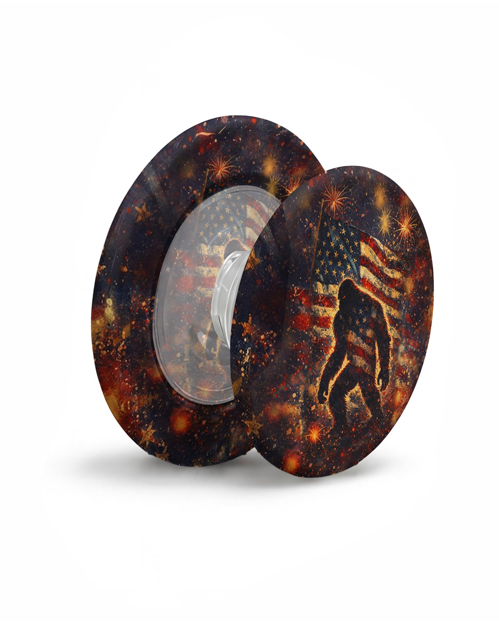 BIGFOOT STARS AND STRIPES GRUNGE ART MAGSAFE PHONE GRIP  - TLHN2004264