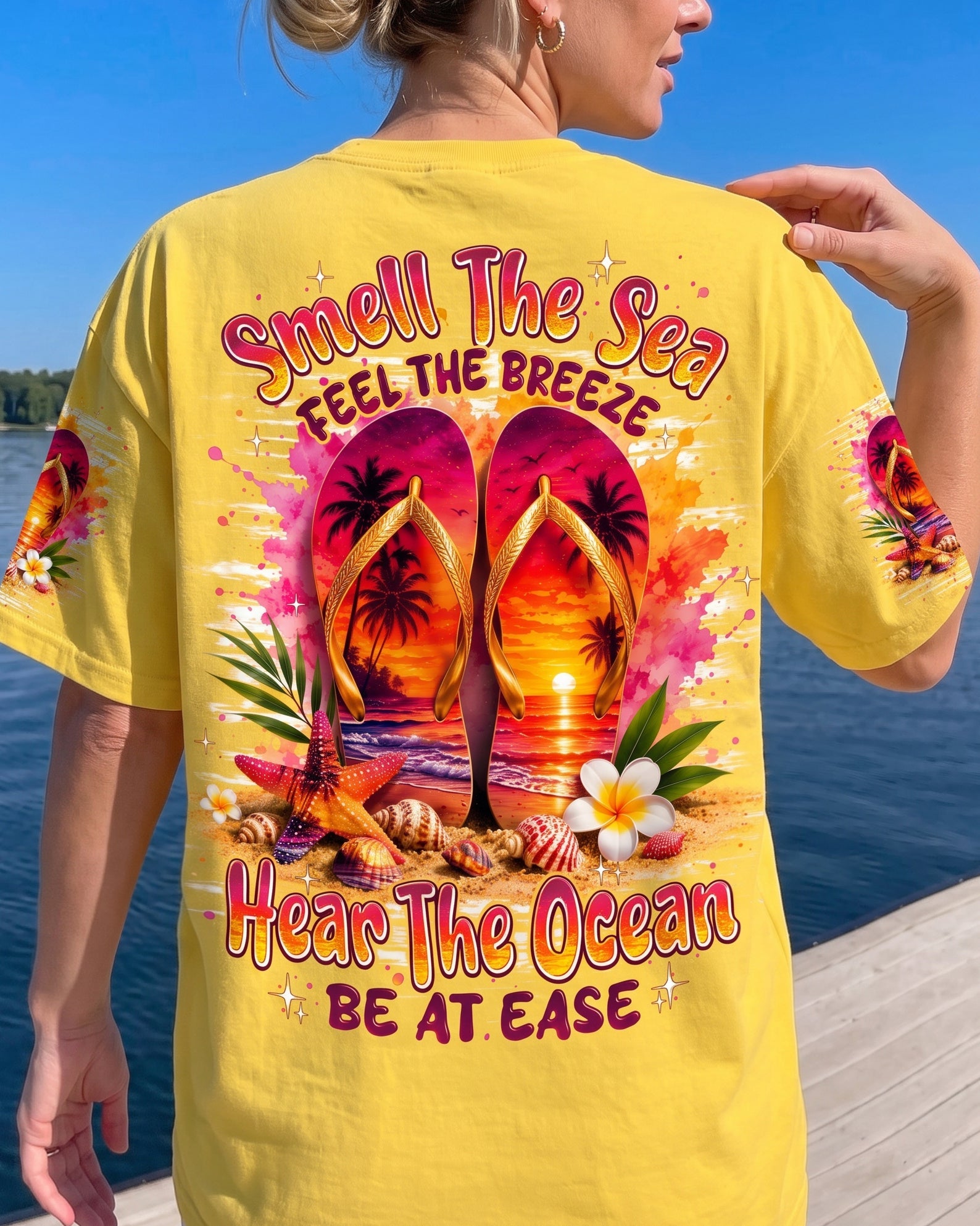 SMELL THE SEA FEEL THE BREEZE FLIP FLOPS ALL OVER PRINT - TYPQ0207262