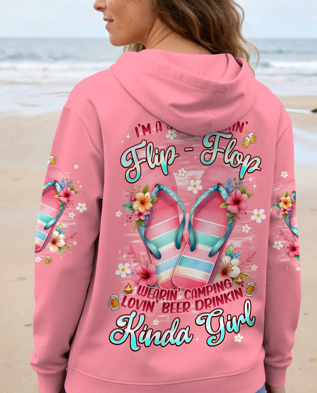 KINDA GIRL FLIP FLOPS ALL OVER PRINT - TYPQ0804261
