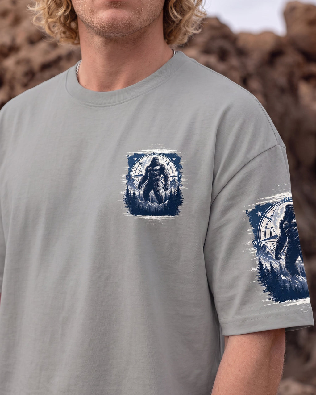 NOT ALL WHO WANDER ARE LOST BIGFOOT ALL OVER PRINT - TYPQ0907261