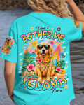 I'M ON ISLAND TIME GOLDEN RETRIEVER DOG ALL OVER PRINT - TYPQ1206263