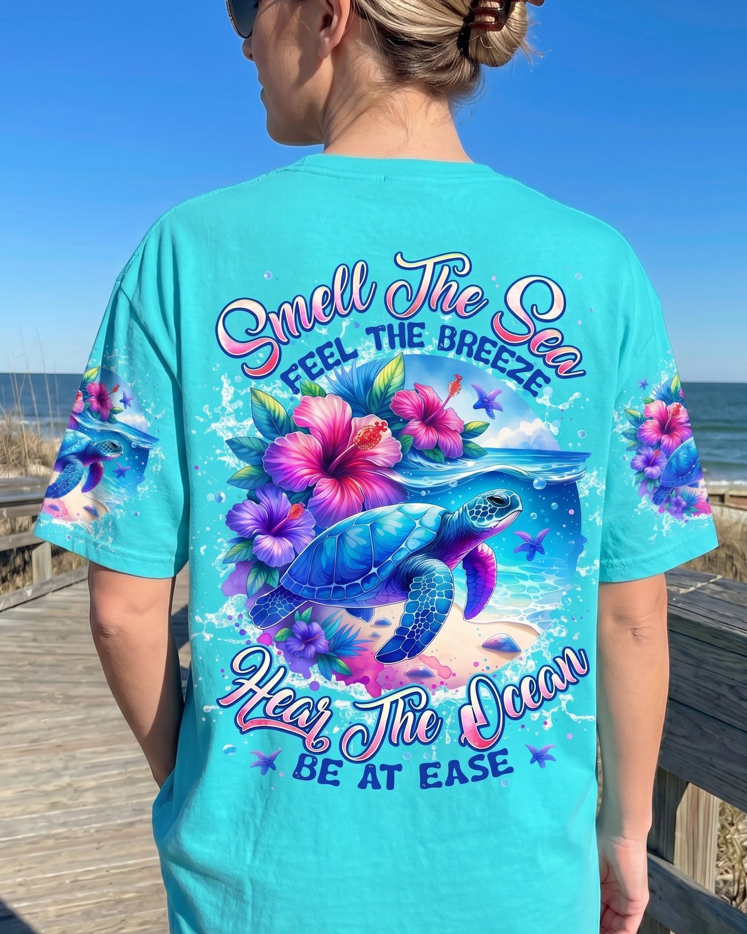 SMELL THE SEA TURTLE ALL OVER PRINT - TYPQ1506261