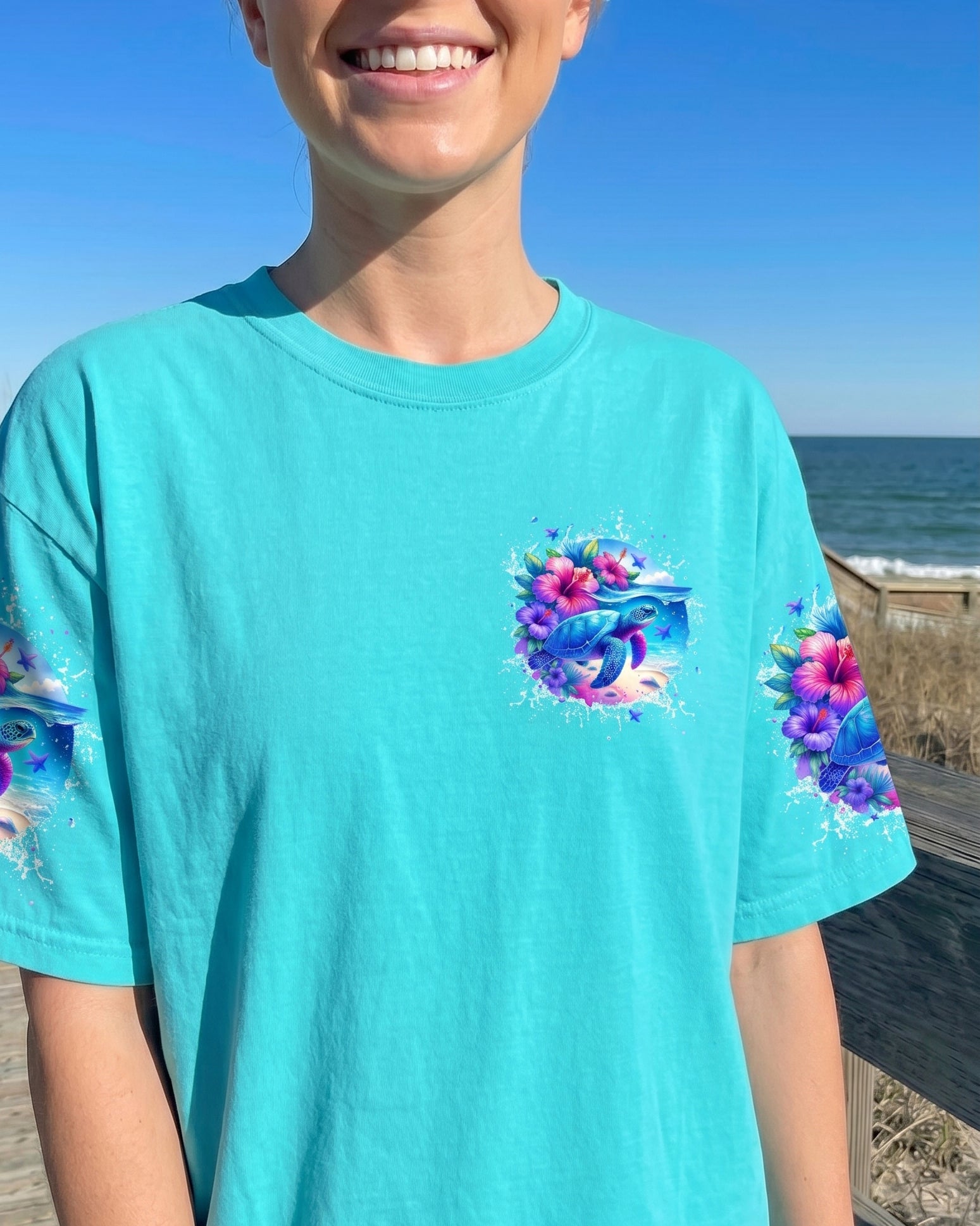 SMELL THE SEA TURTLE ALL OVER PRINT - TYPQ1506261