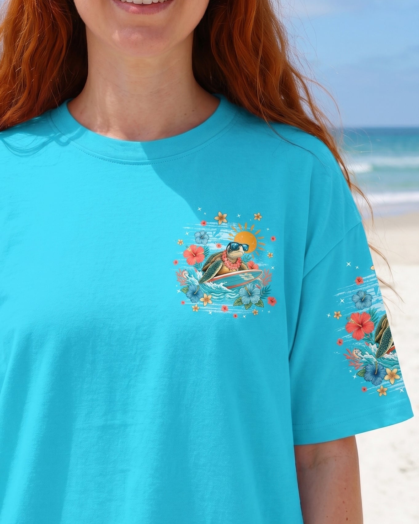 I WAS MADE FOR SUNNY DAYS TURTLE ALL OVER PRINT - TYPQ1506262