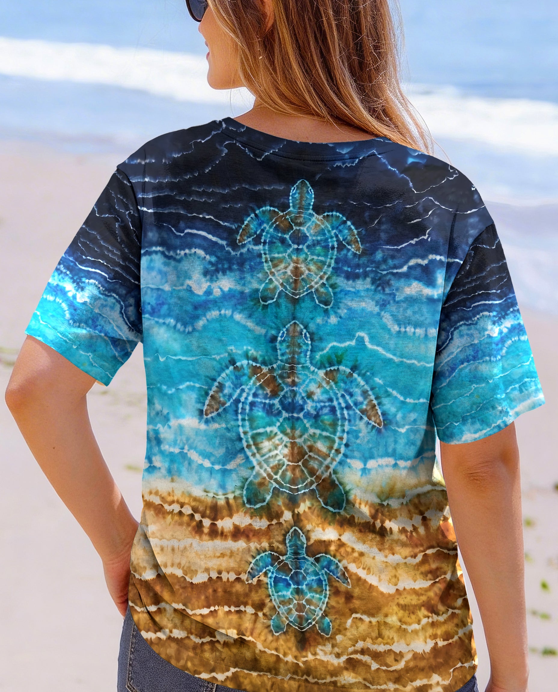 SEA TURTLE BLUE ALL OVER PRINT - TYPQ1704263