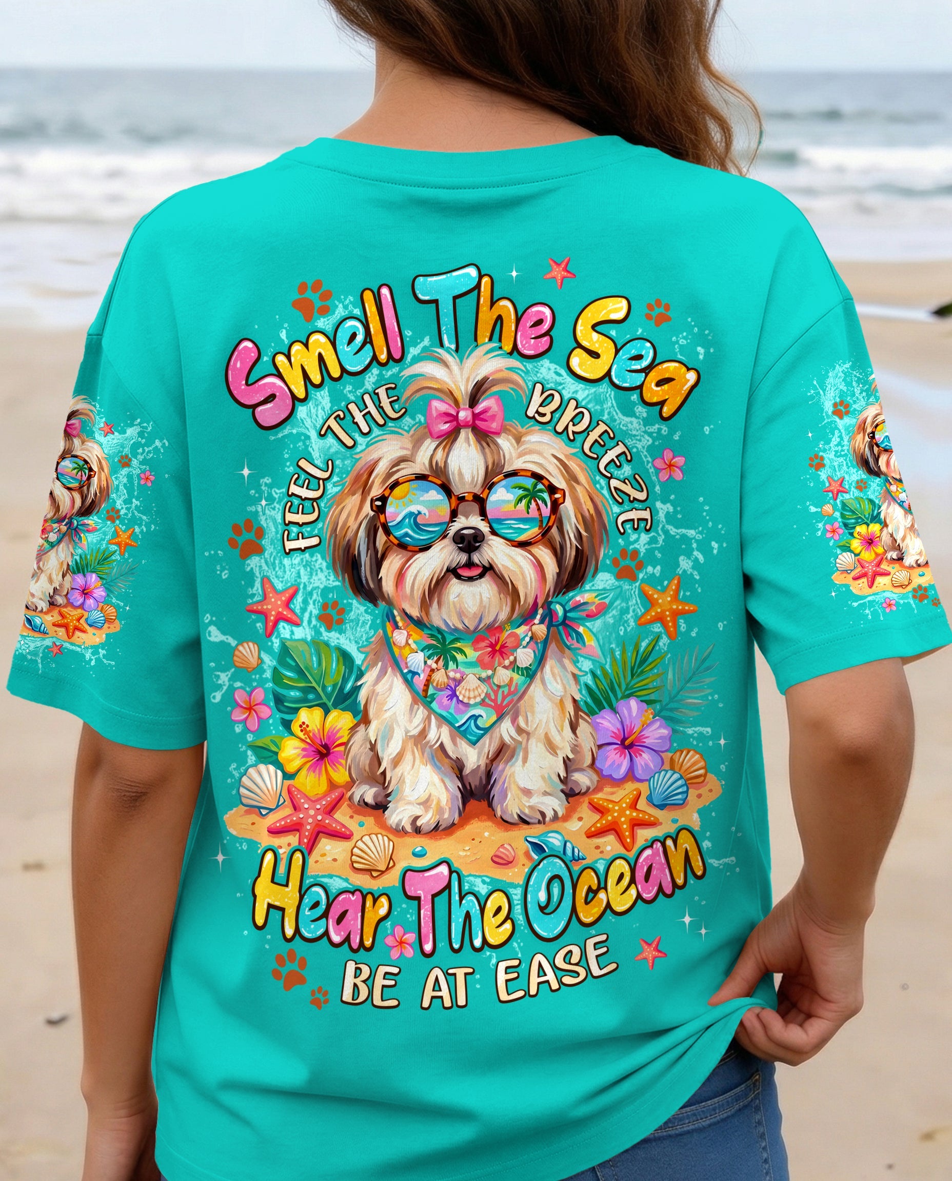 SMELL THE SEA SHIH TZU DOG ALL OVER PRINT - TYPQ2005263