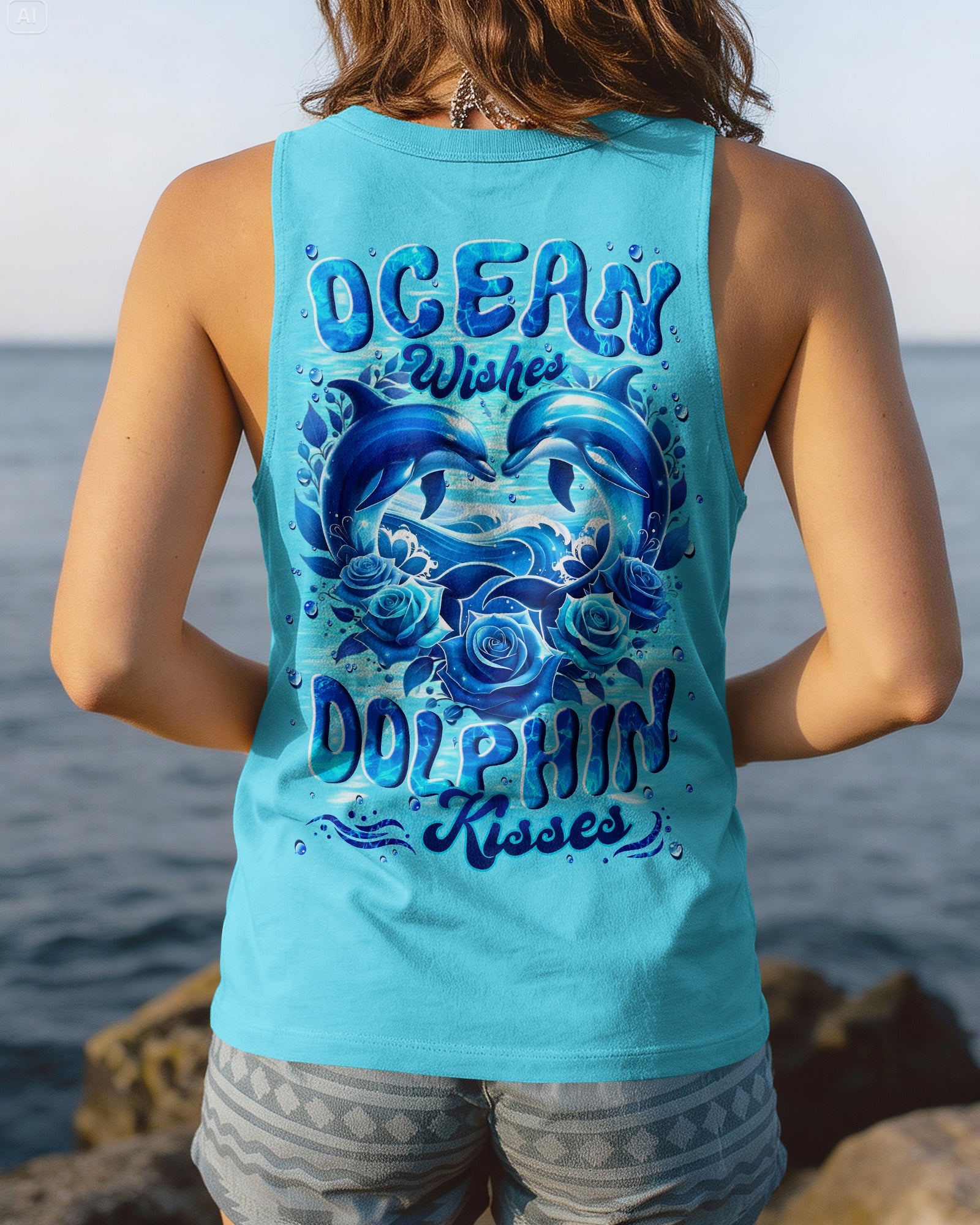OCEAN WISHES DOLPHIN KISSES ALL OVER PRINT - TYLN2105261